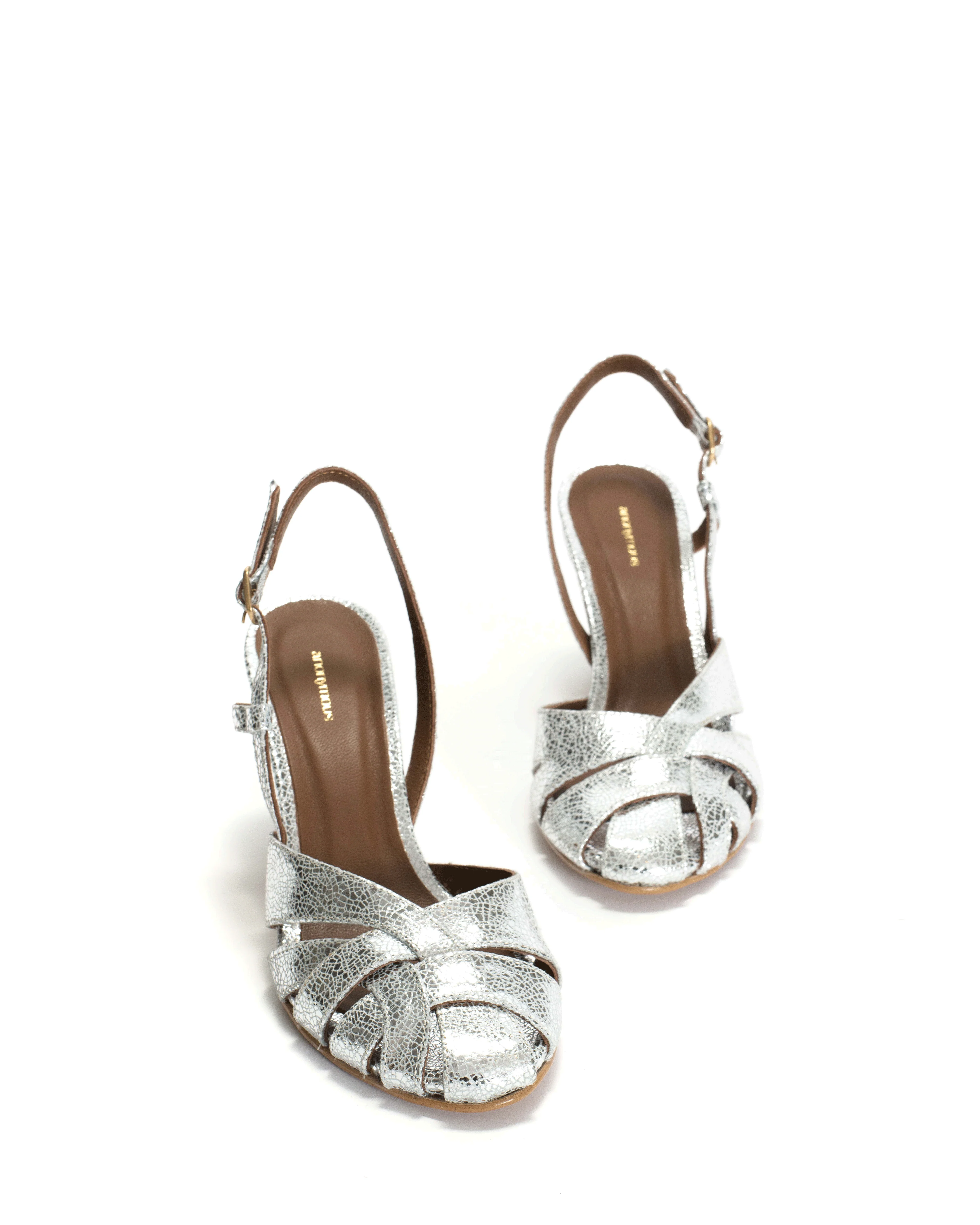Banie 75 Crackled metallic goat Silver - Image 6