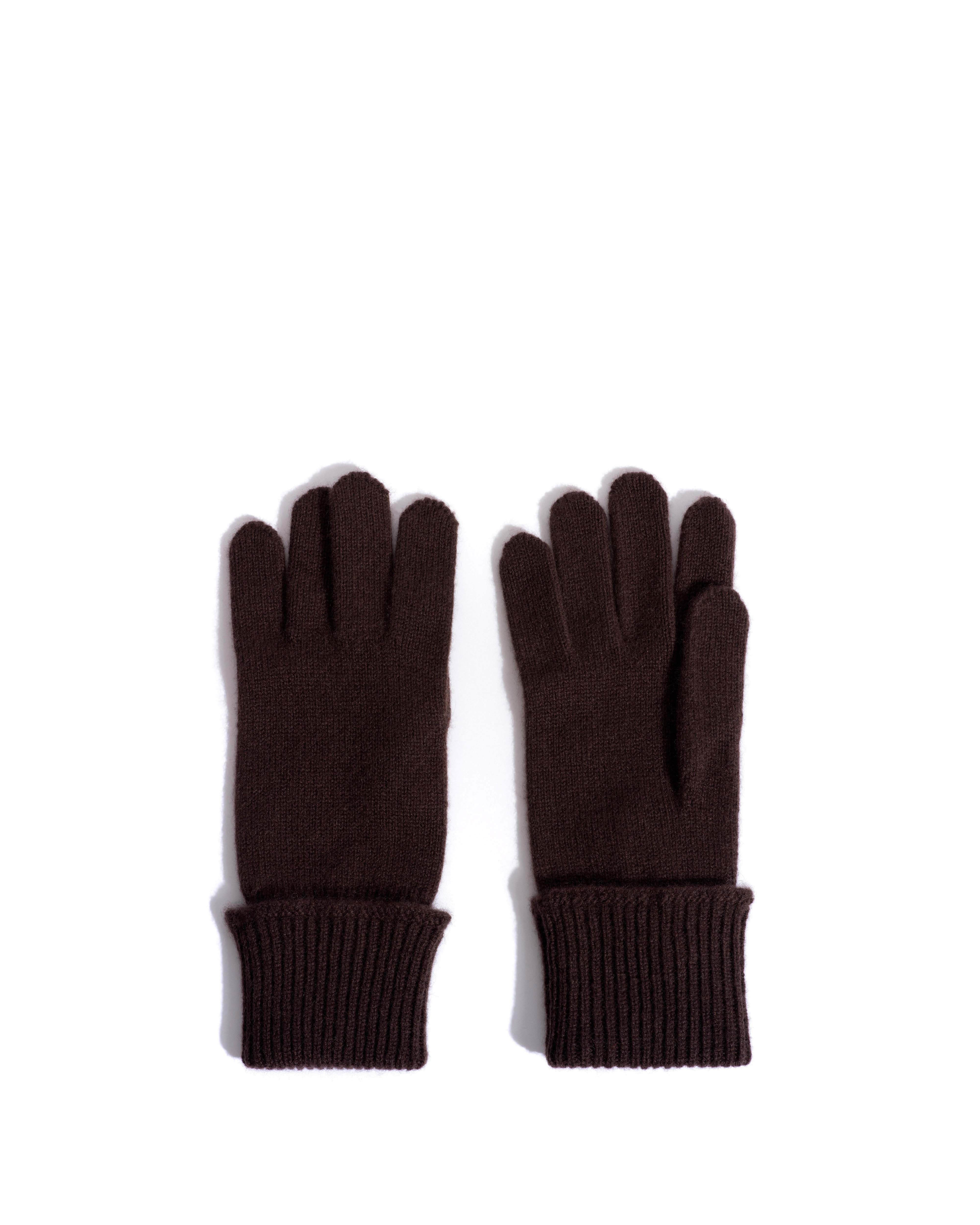 Bianca cashmere gloves 100% cashmere Coffee brown - Image 2