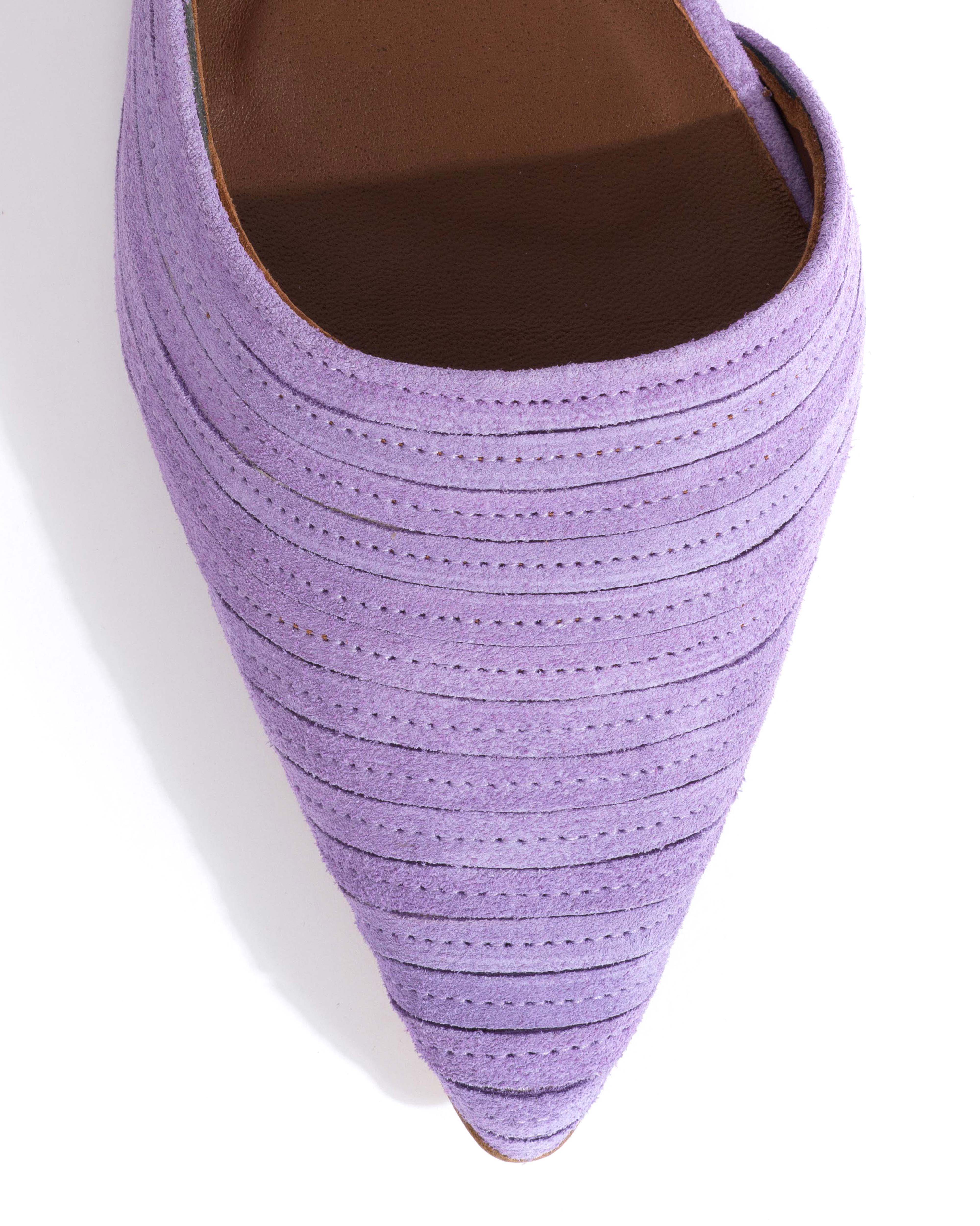 Carla 10 Calf suede Lavender ice - Image 5
