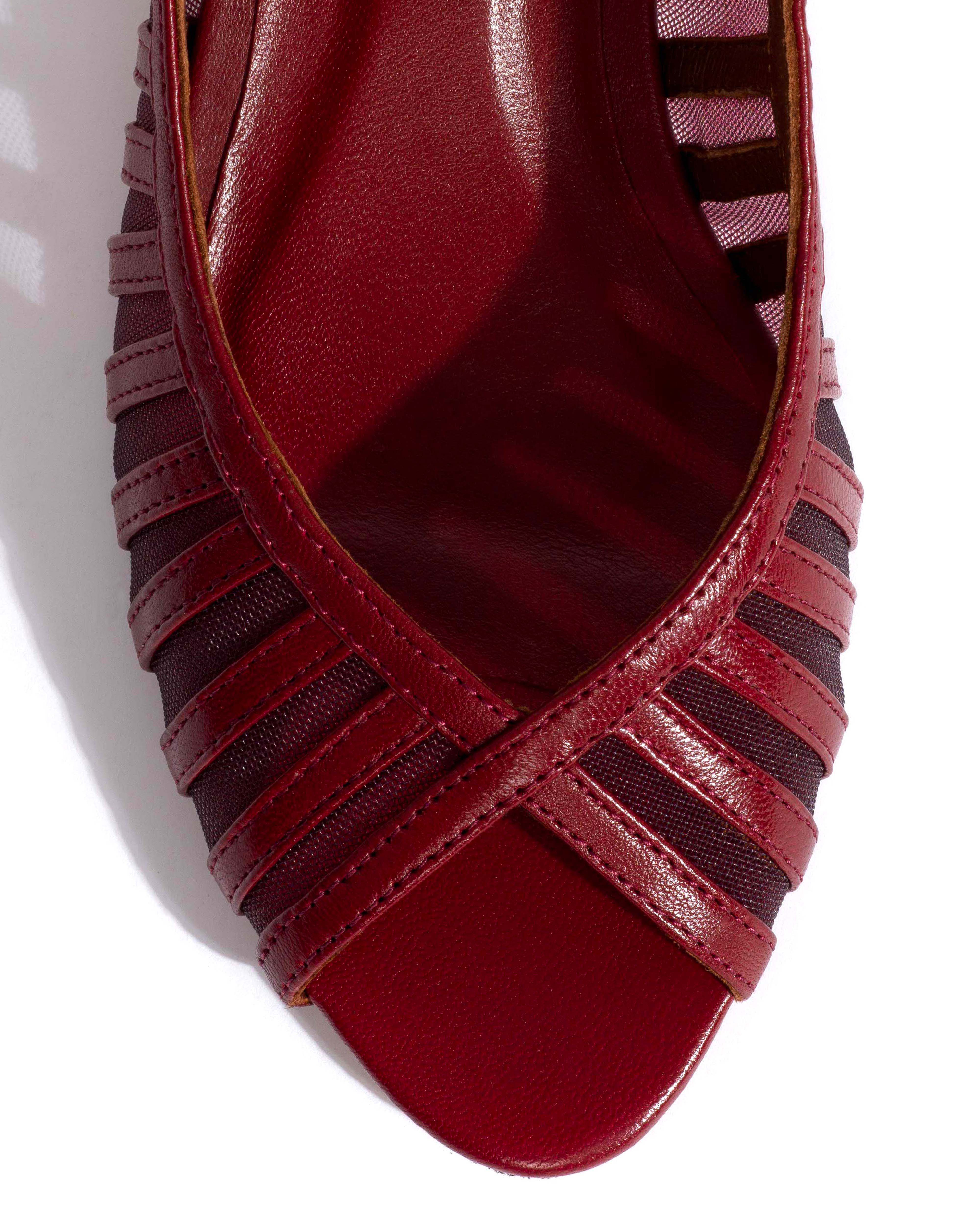 Carminho 40 mesh Shiny lamb & mesh Pomegranate - Image 5