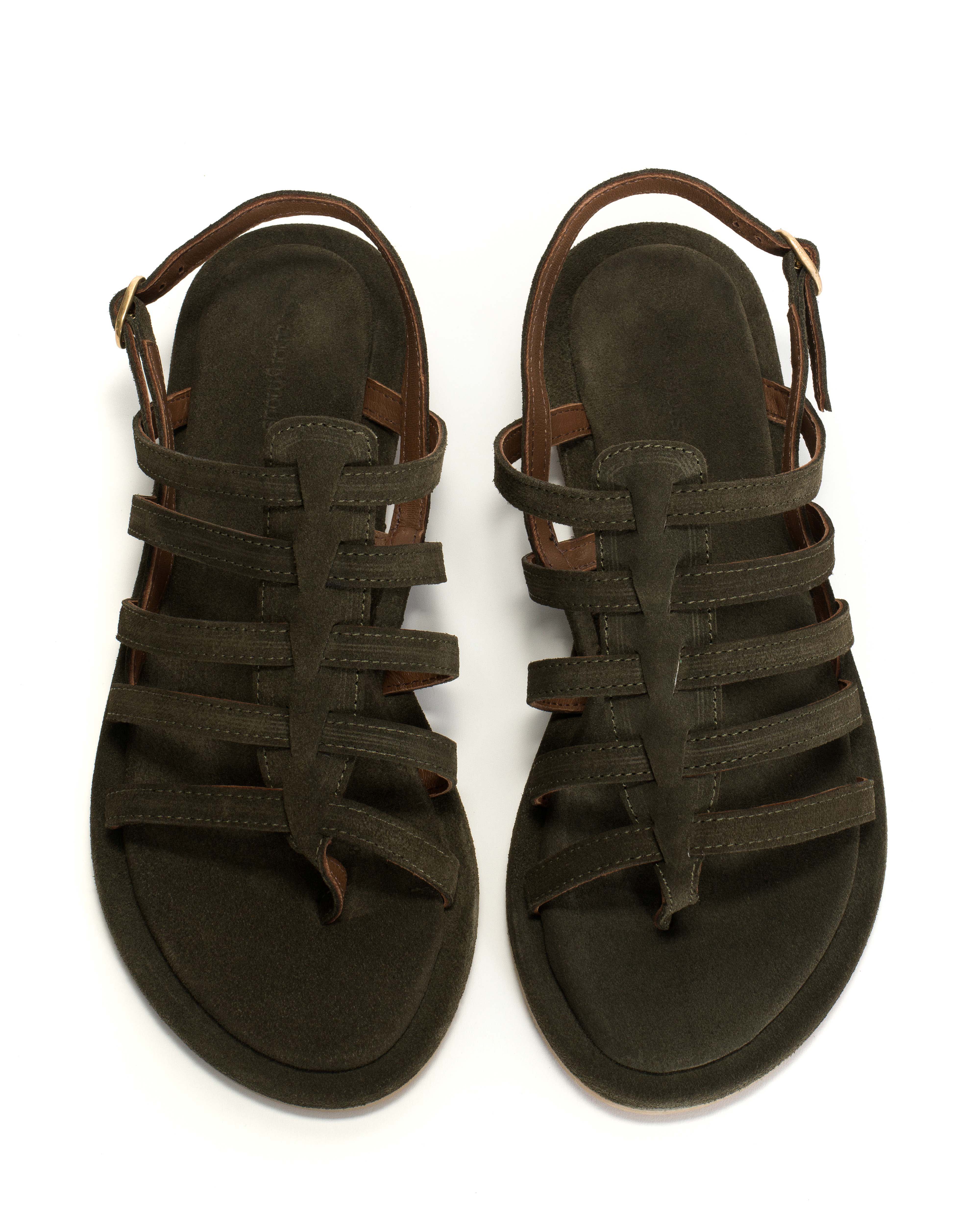 Els 10 covered Calf suede Moss green - Image 3
