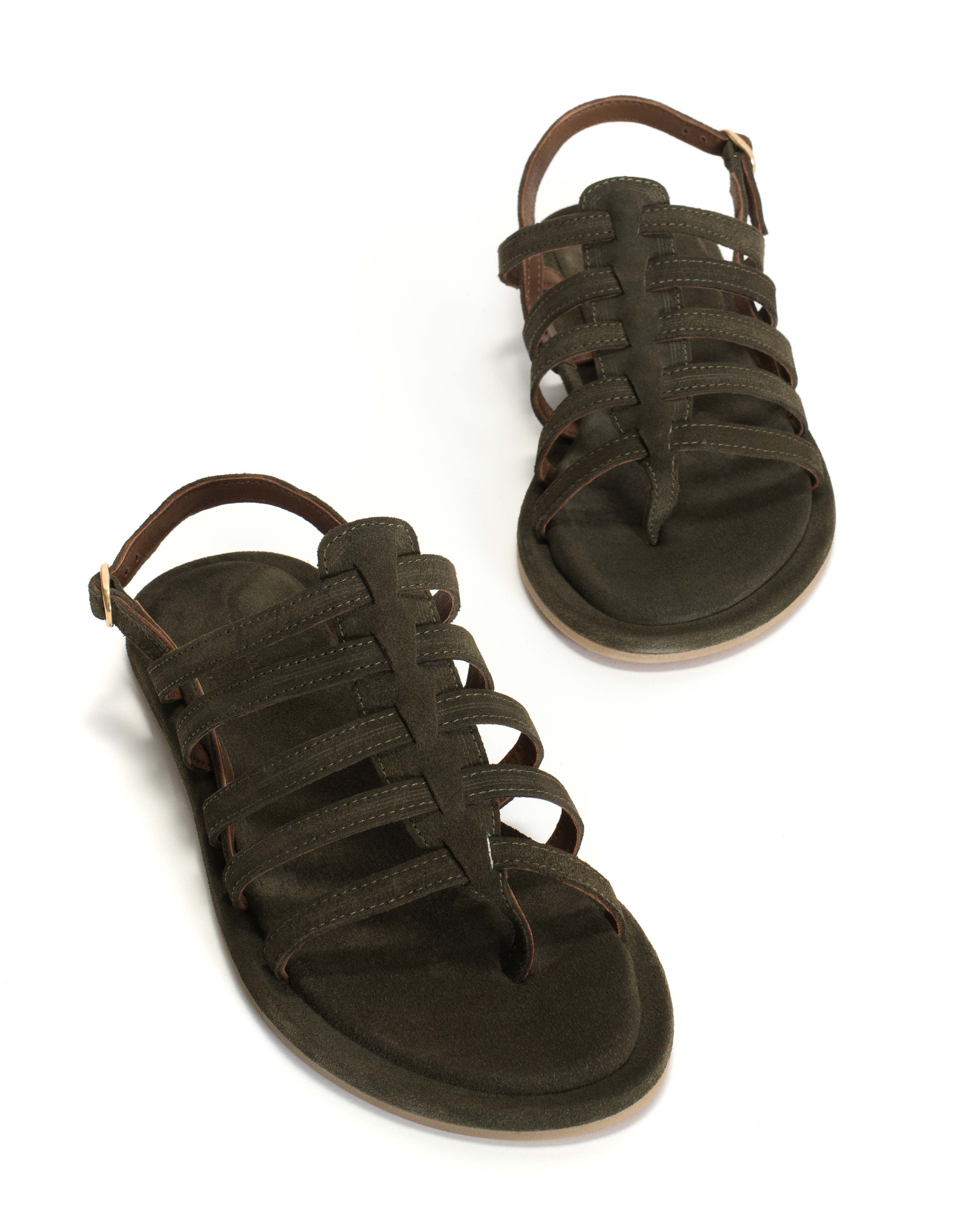 Els 10 covered Calf suede Moss green - Image 5