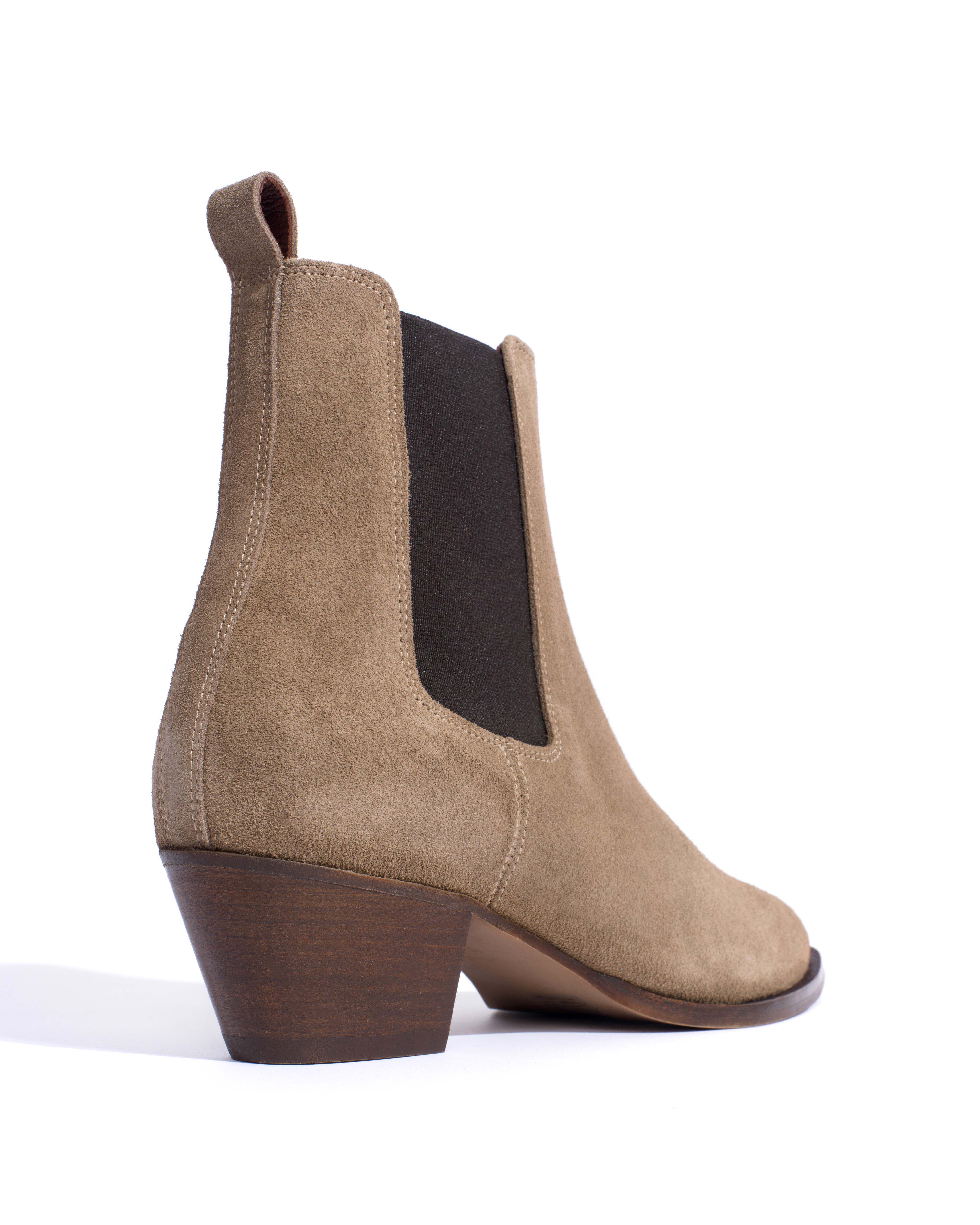 Faith Calf suede Mushroom - Image 3