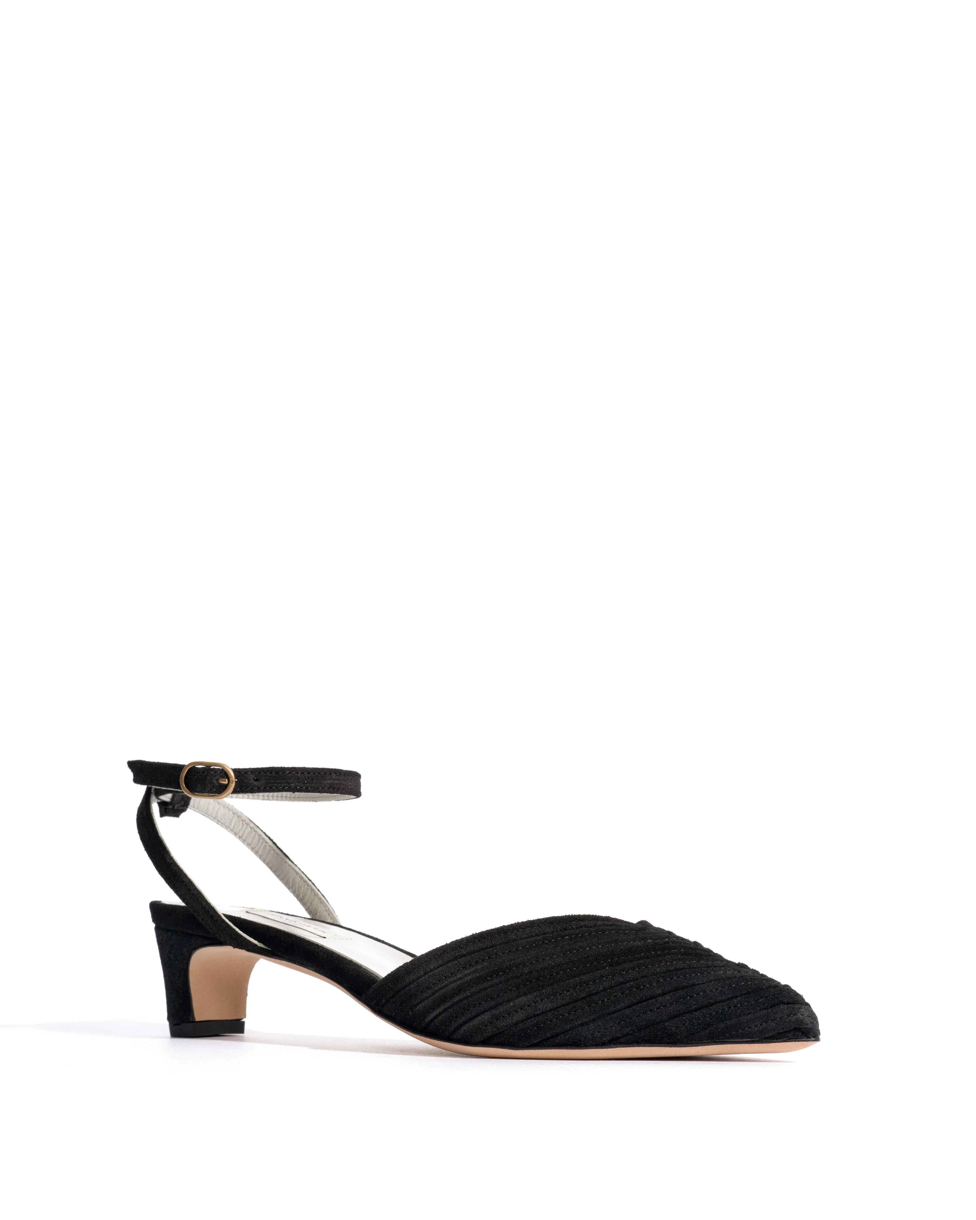 Givia 40 Calf suede & lining Black & silver - Image 2