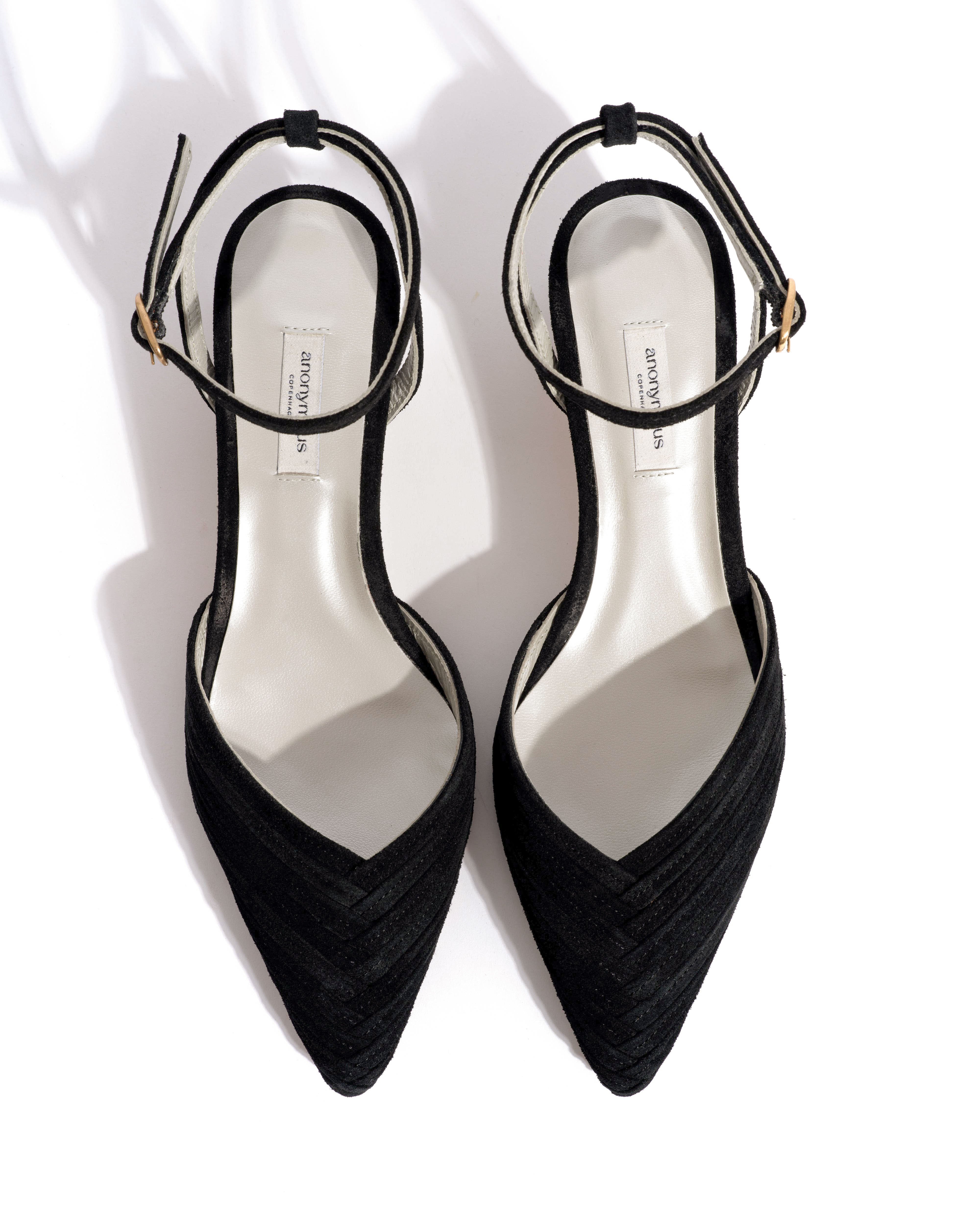 Givia 40 Calf suede & lining Black & silver - Image 4
