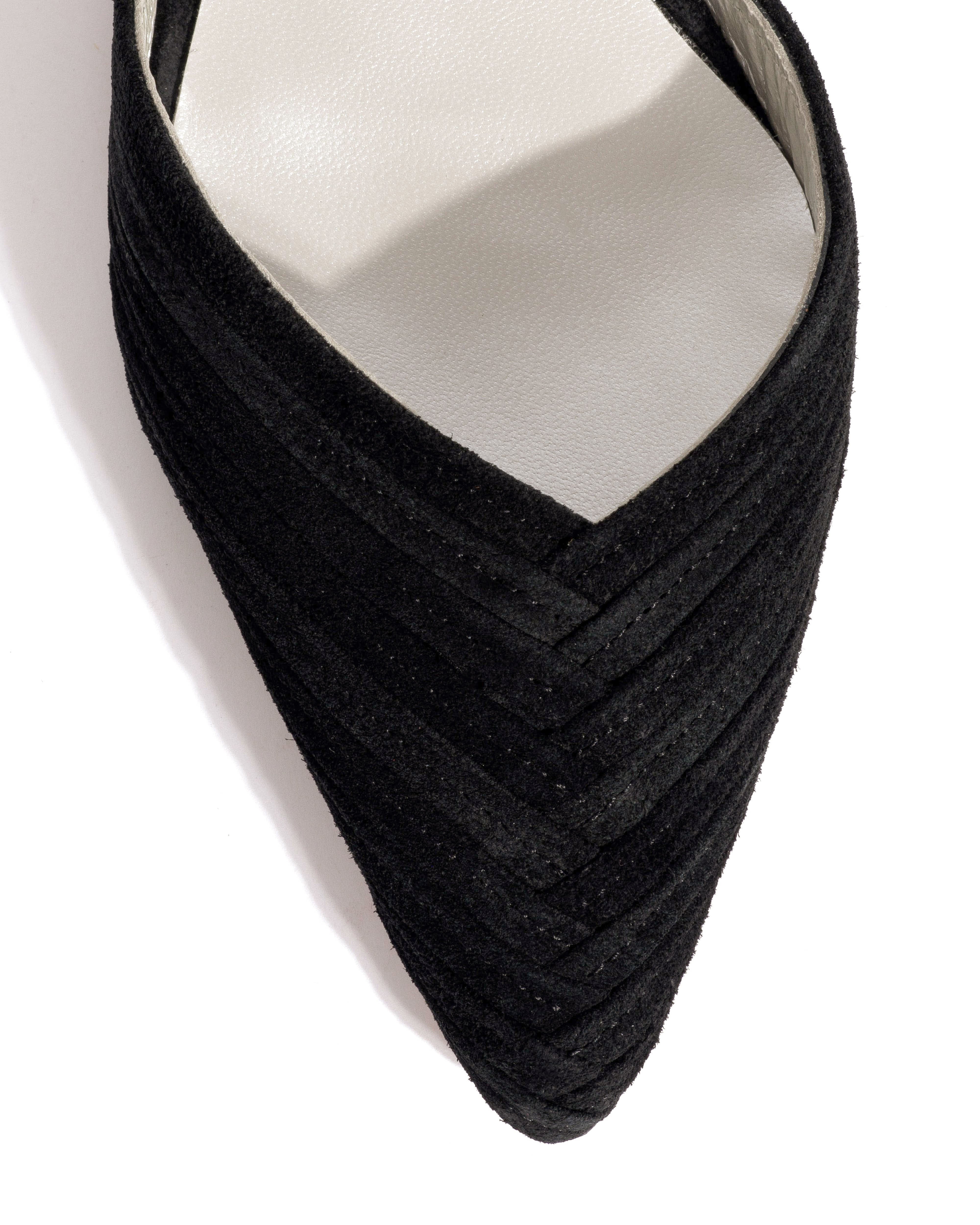 Givia 40 Calf suede & lining Black & silver - Image 5