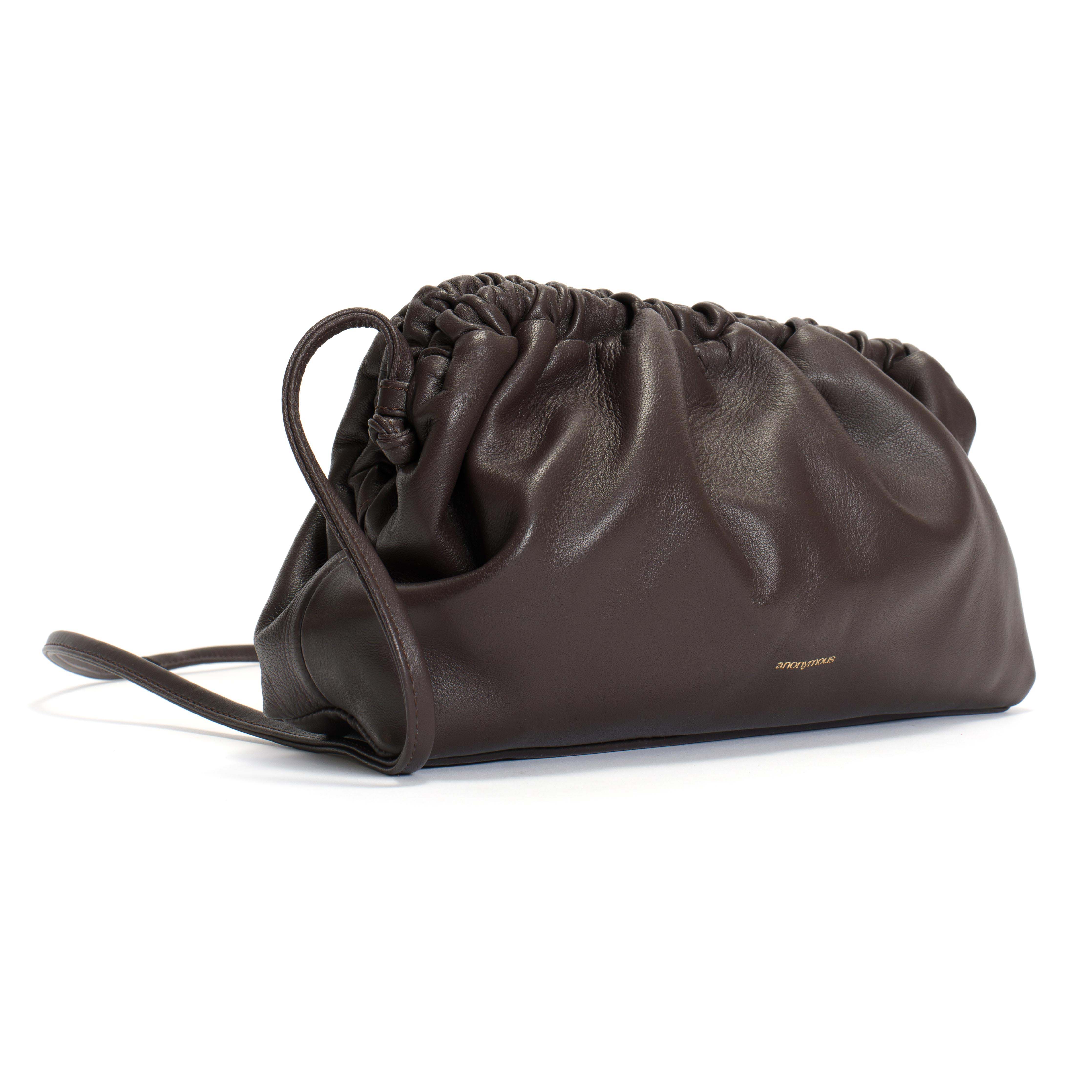 Hally classic cloud bag Shiny lamb Coffee brown - Image 2