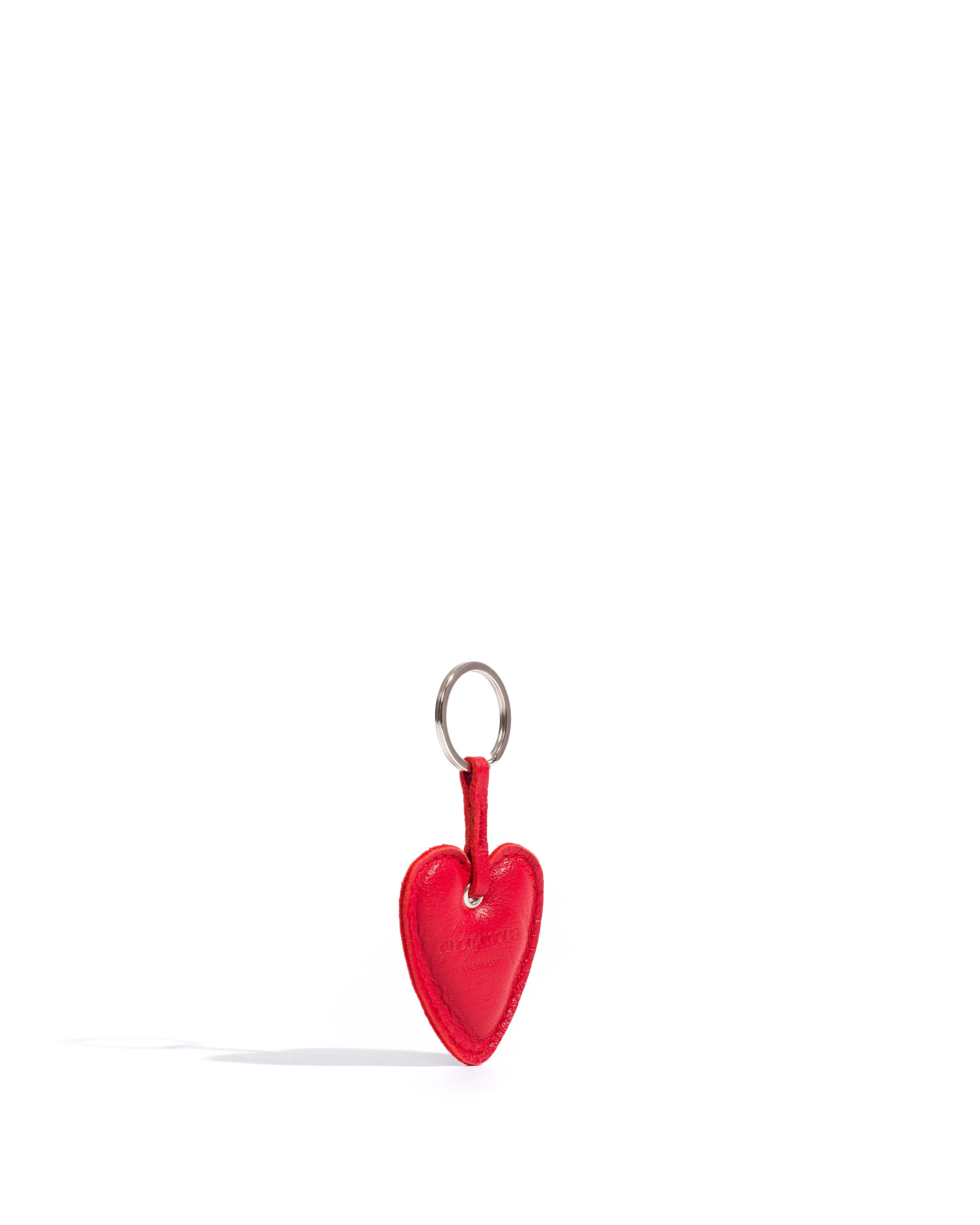 Heart keyring Shiny lamb Ruby red - Image 2