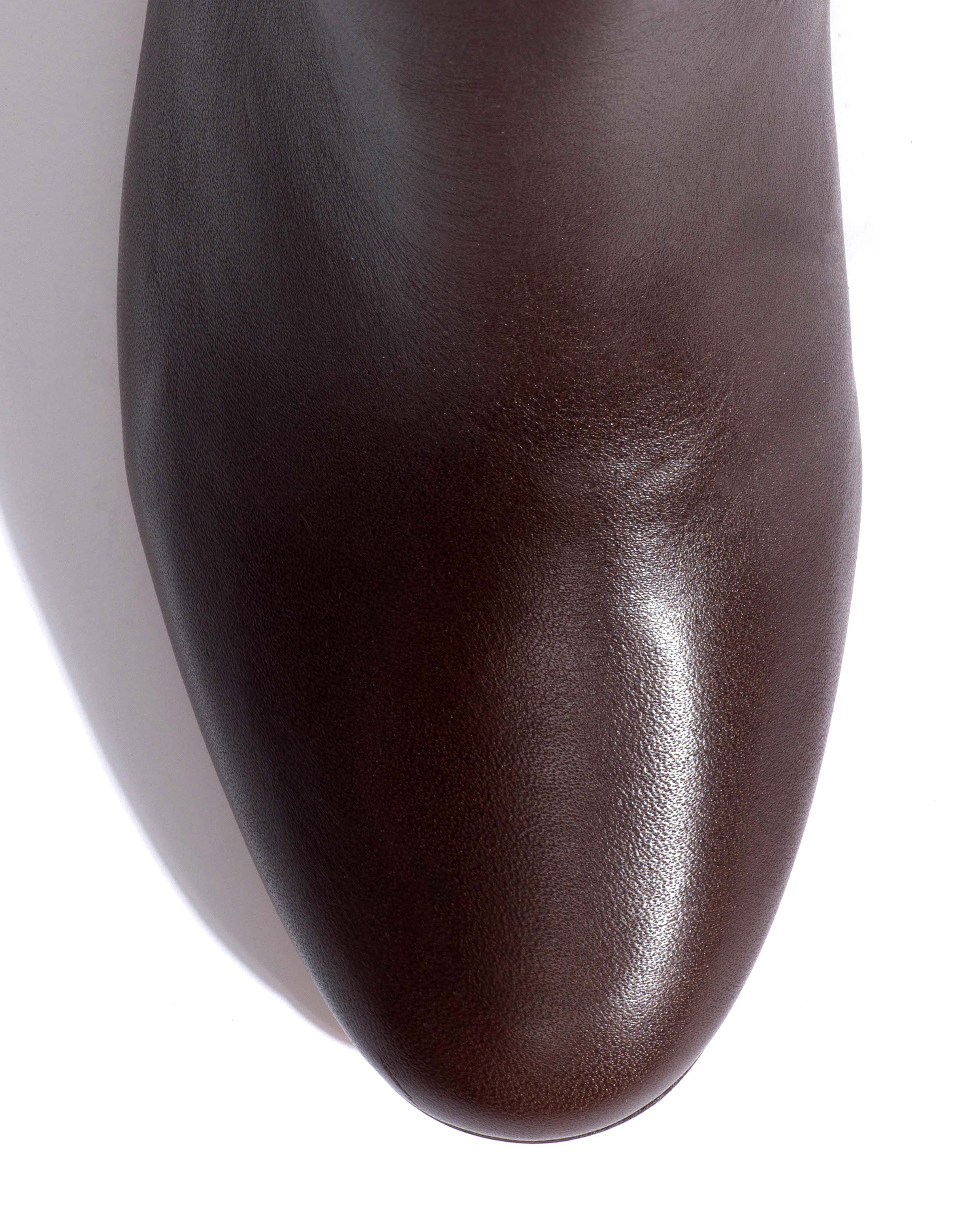 Henriette Vegetal soft calf Coffee brown - Image 6