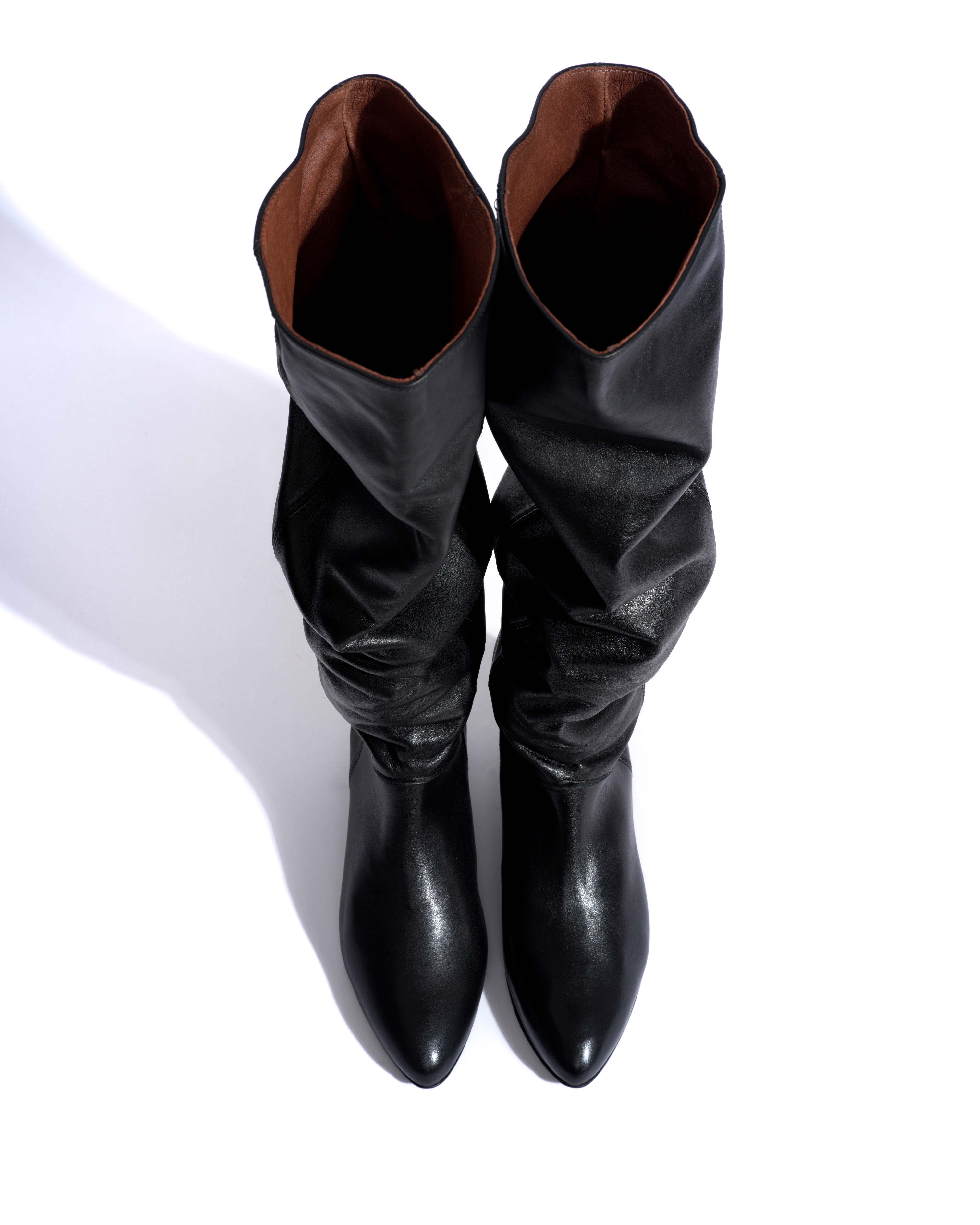 Jadah 20 Soft calf & suede leather Black - Image 4