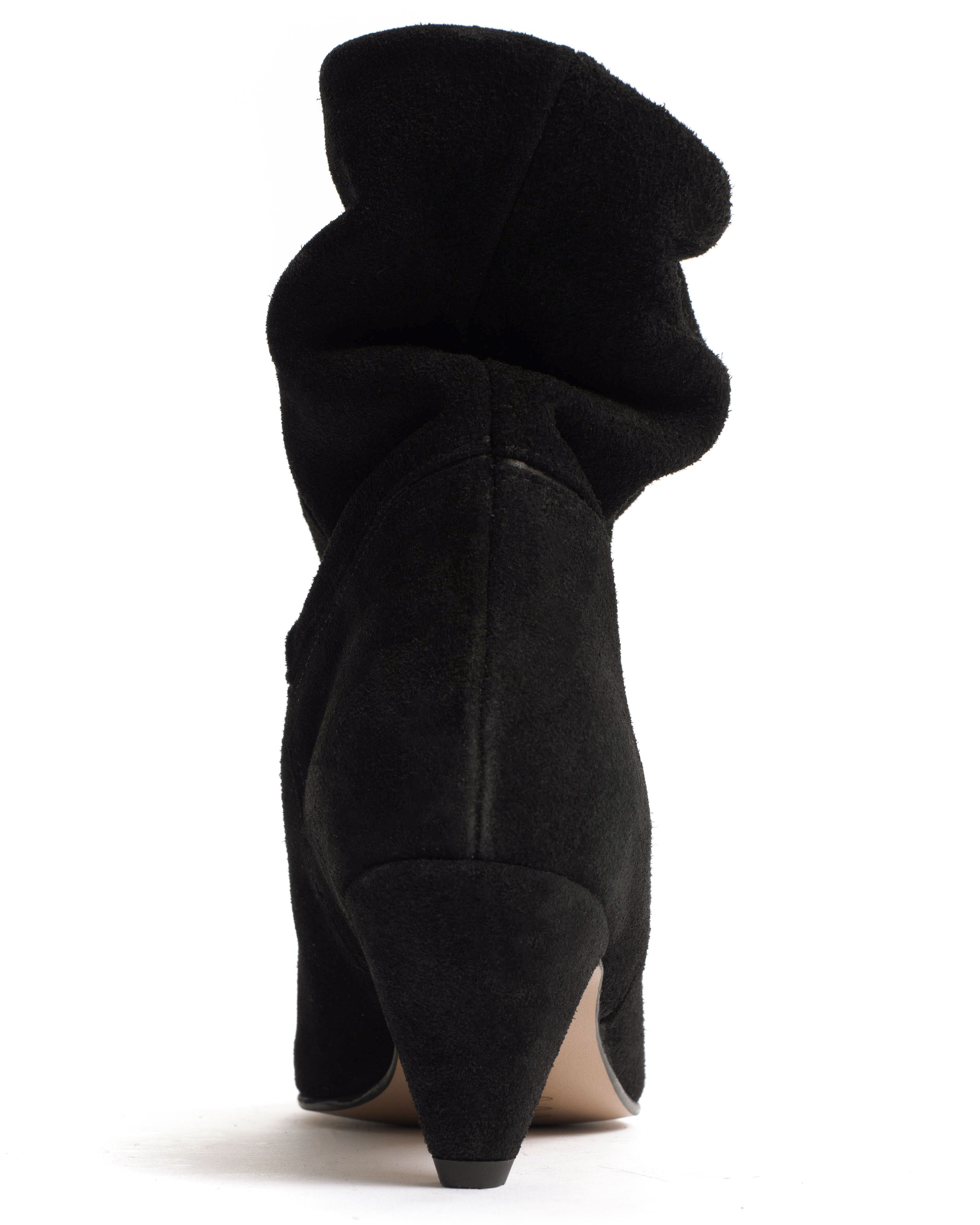 Jassi 50 stiletto Calf suede & sleek leather Black - Image 6