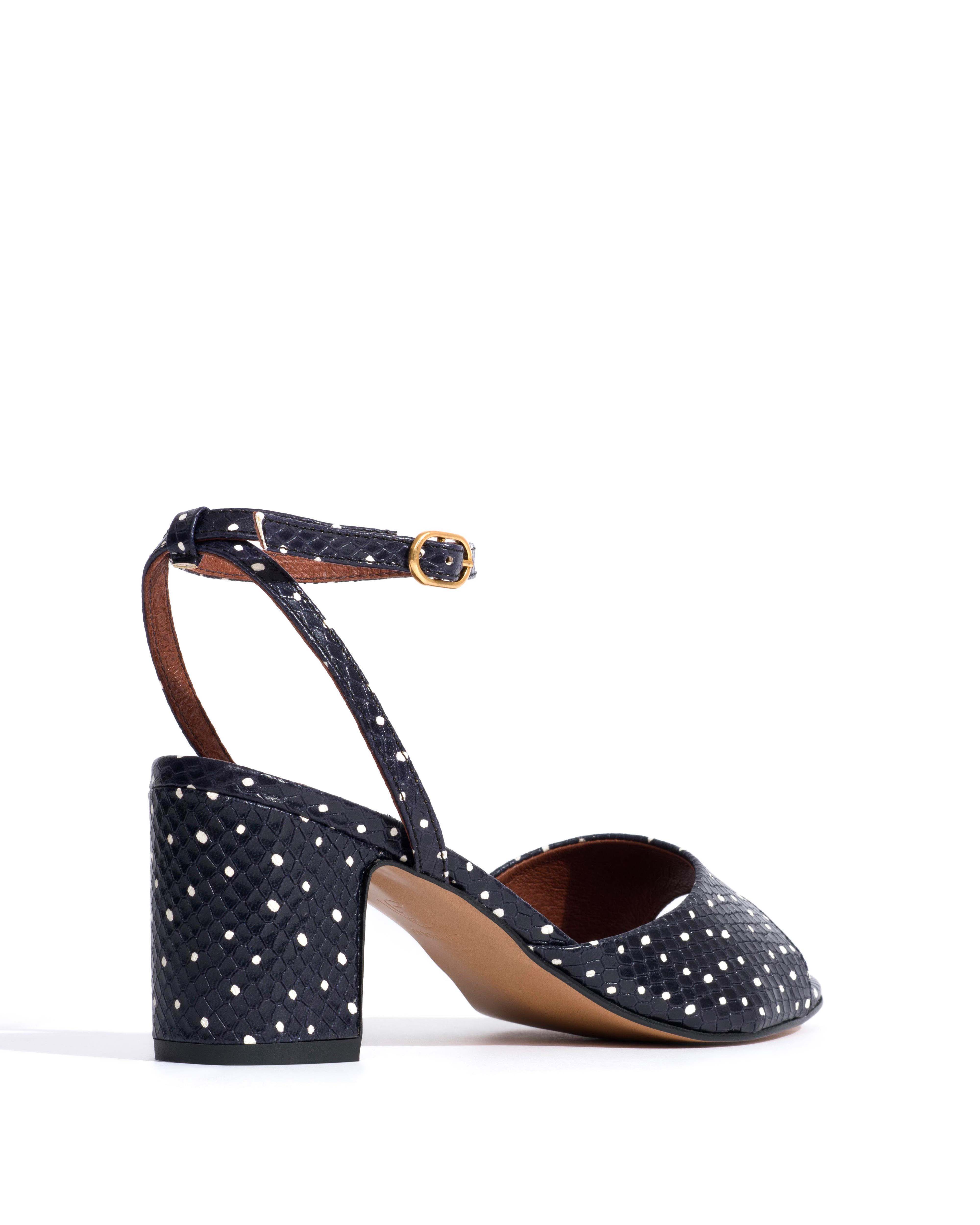 Jolie 55 Spotted snake calf Midnight blue - Image 3