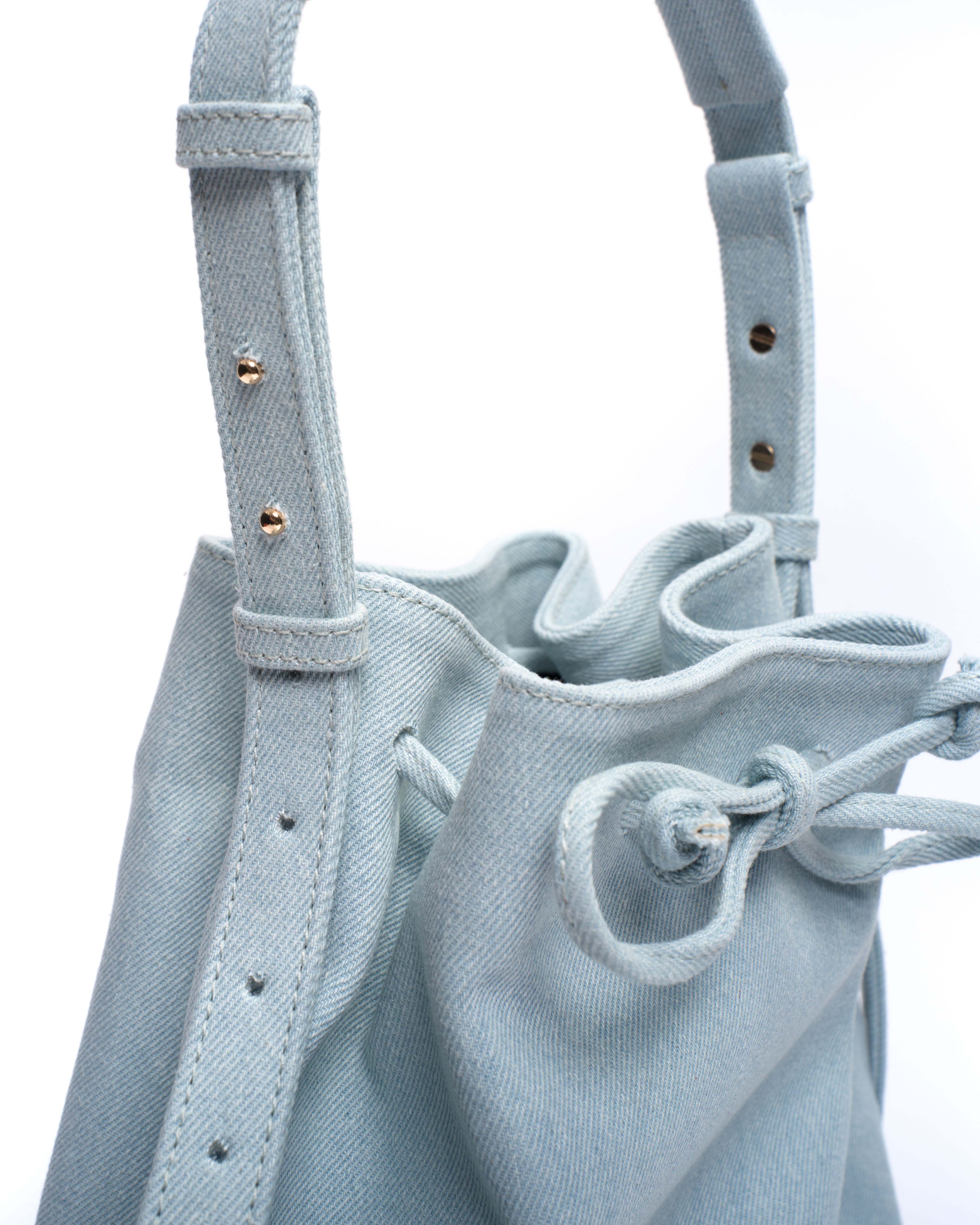 Kacey grand bucket bag Denim Riviera blue - Image 4