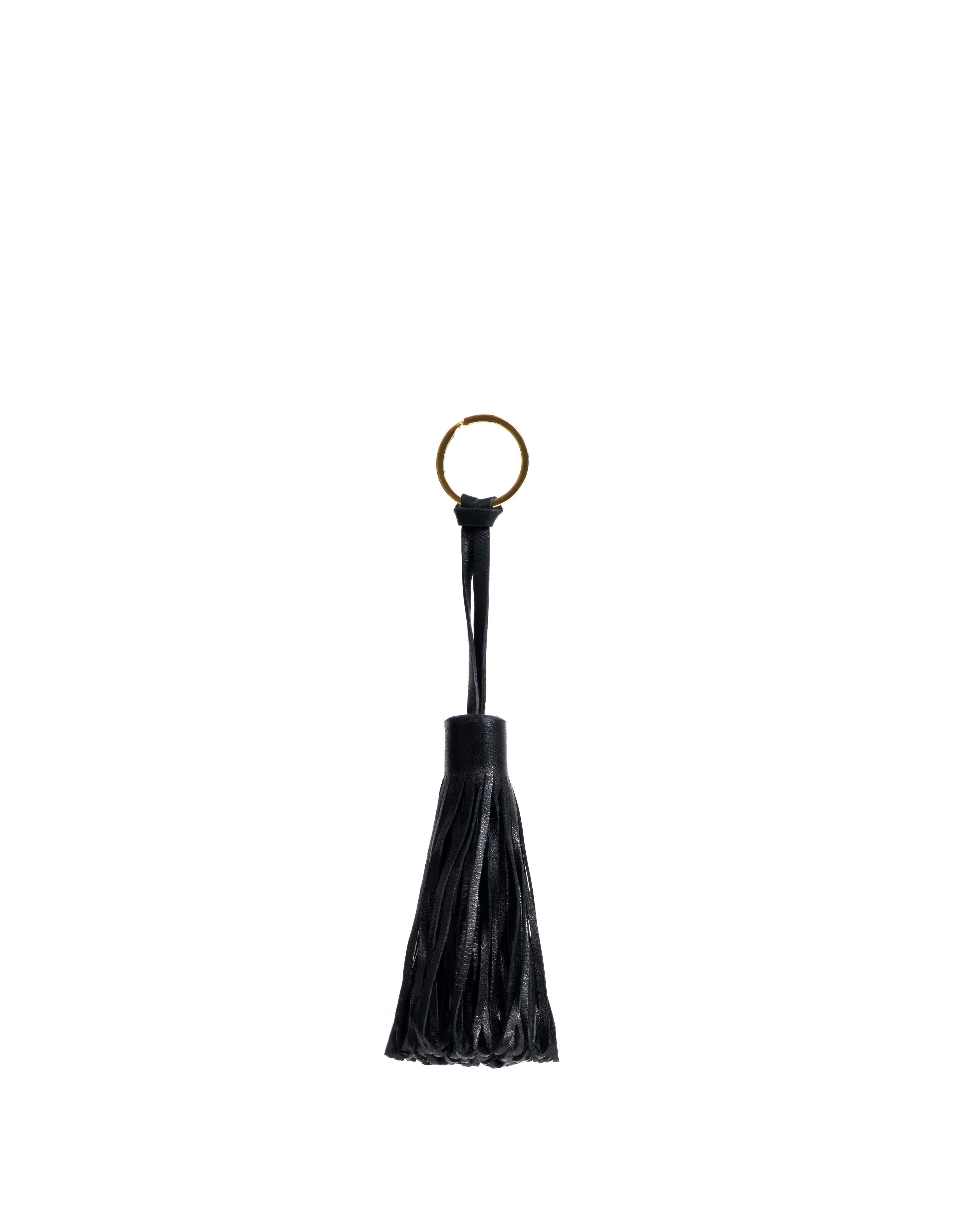 Katty fringe keyring Shiny lamb Black