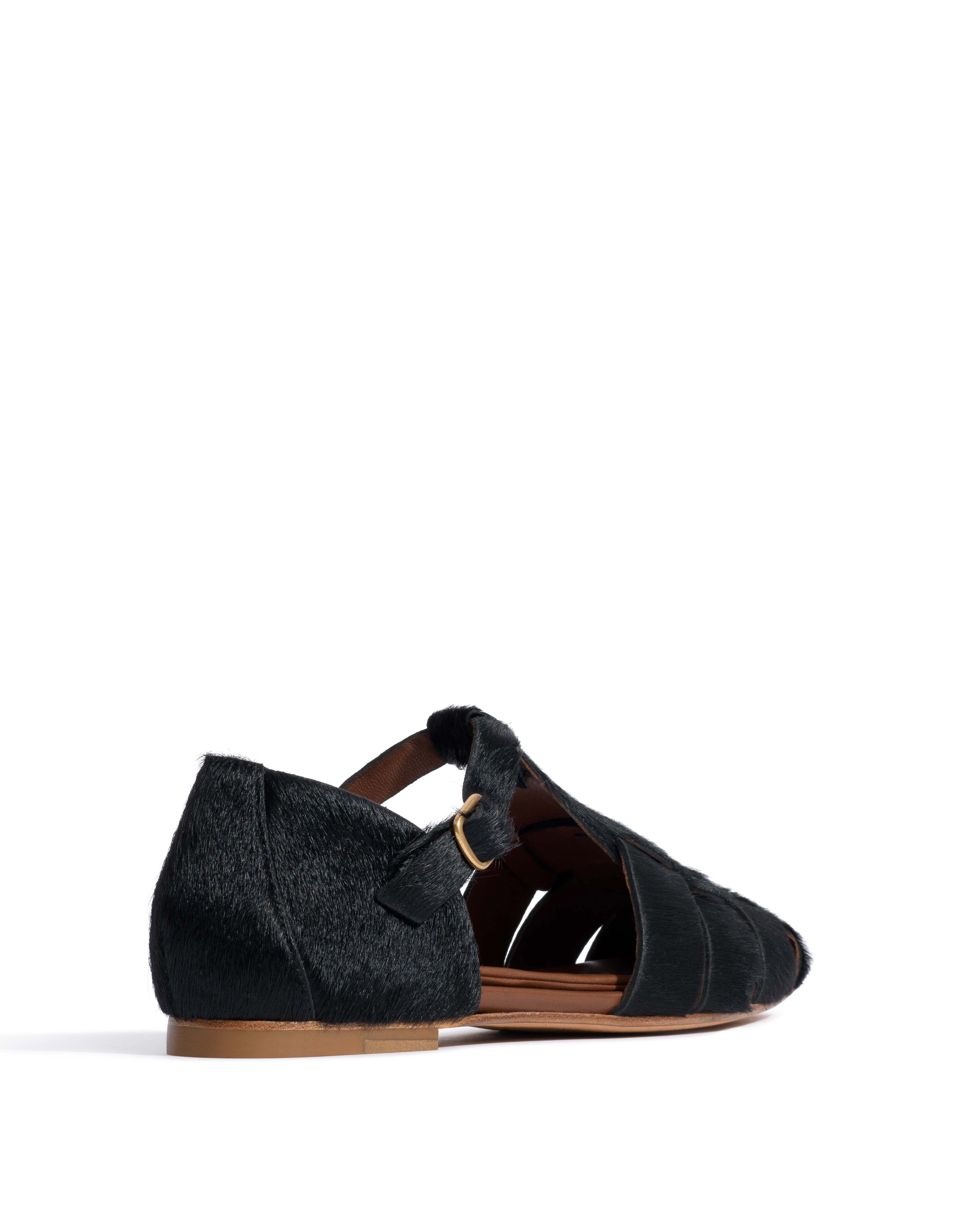 Lain flats Calf hair Black - Image 3