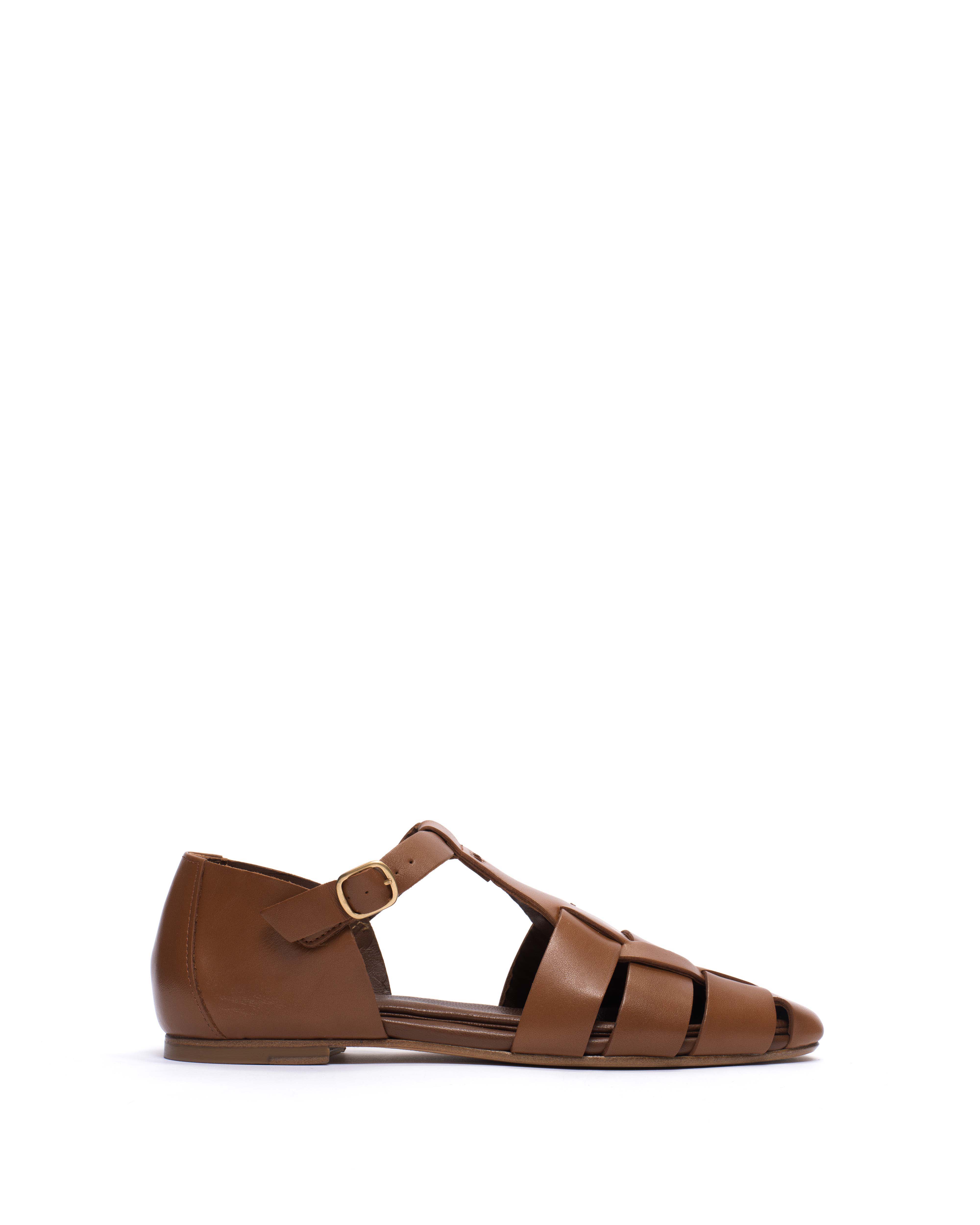 Lain flats Soft calf Camel