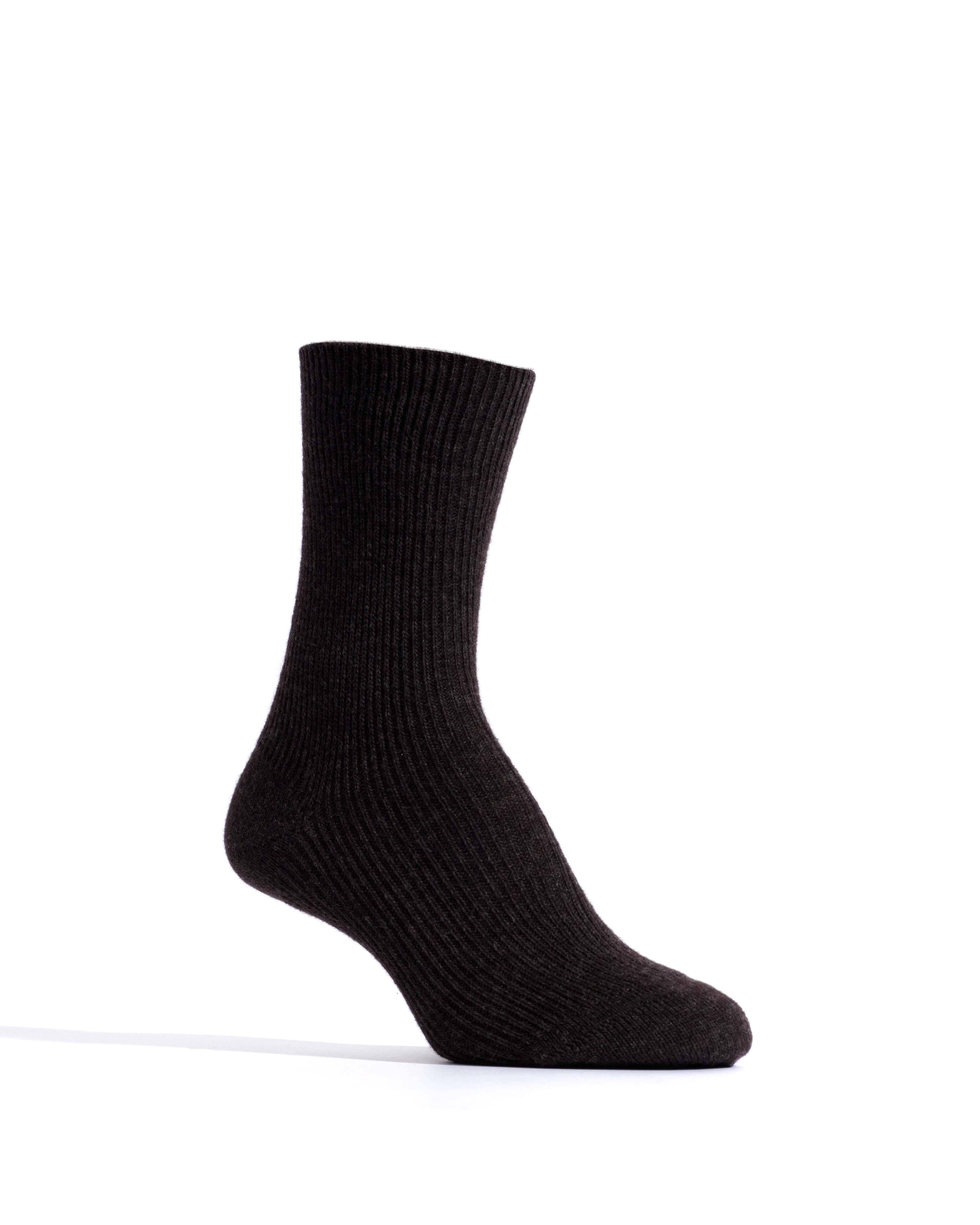 Lanai cashmere socks 70% wool 30% cashmere Espresso brown - Image 2