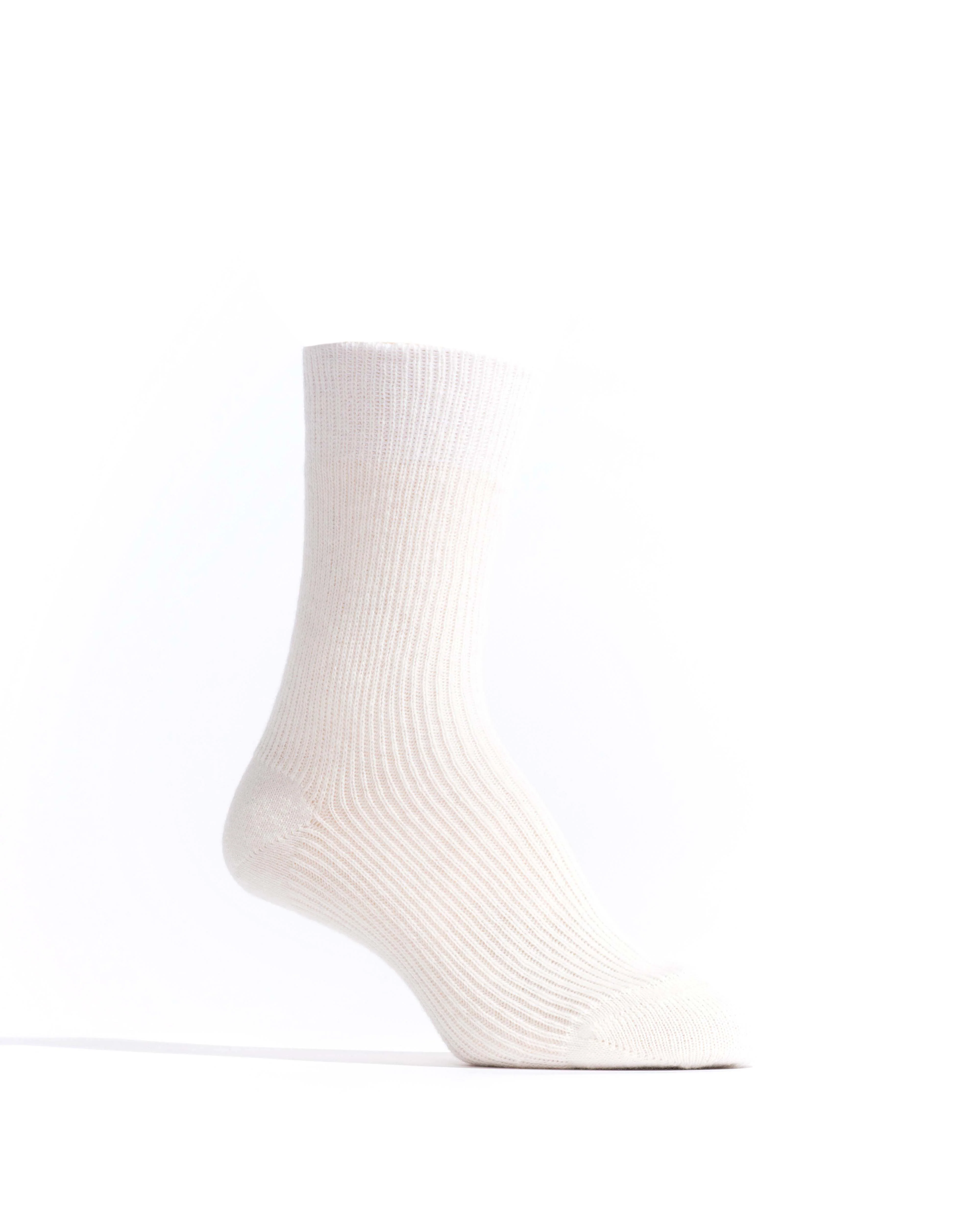 Lanai cashmere socks 70% wool 30% cashmere White sand - Image 2