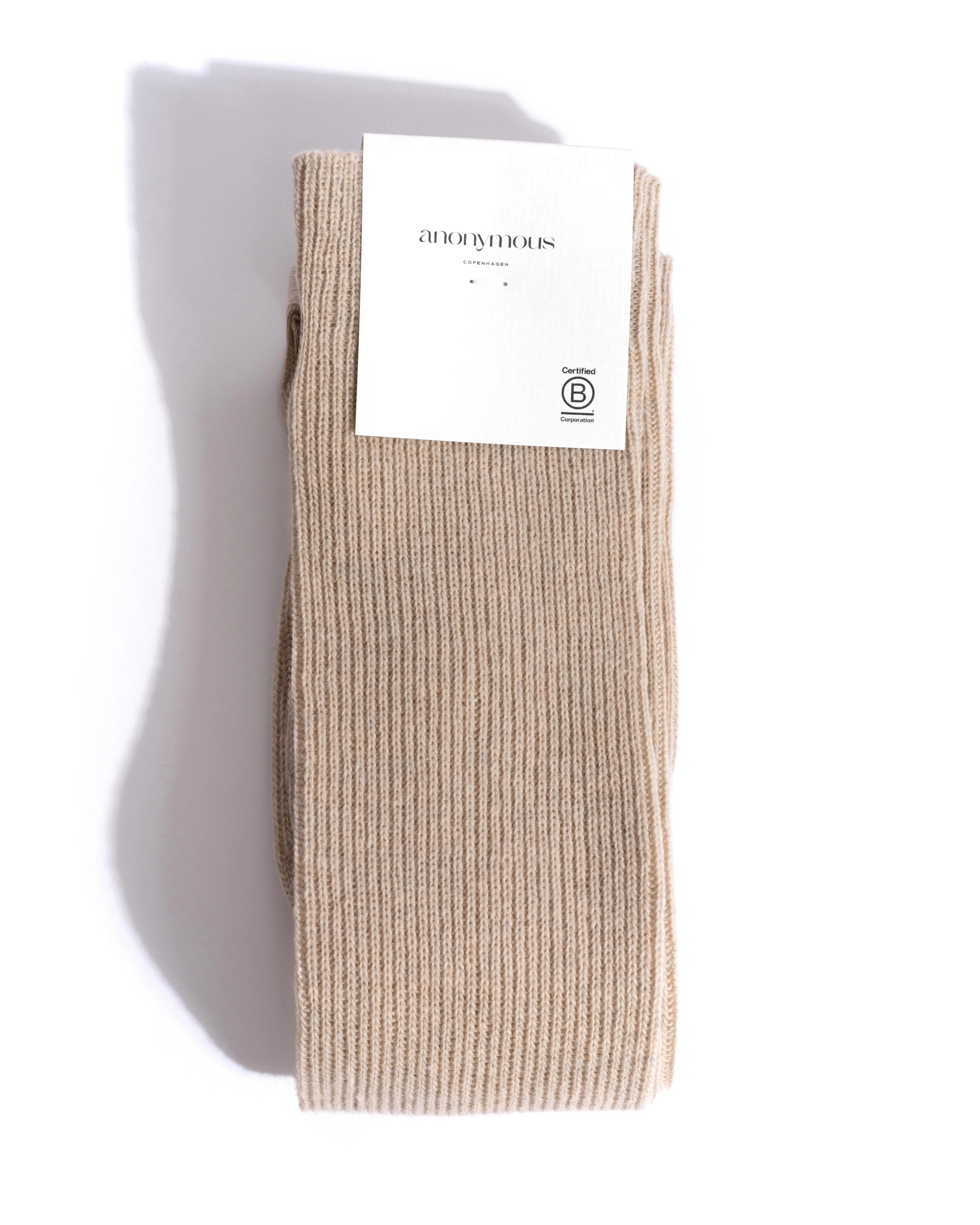 Lanai knee-high cashmere socks 70% wool 30% cashmere Mushroom - Image 3