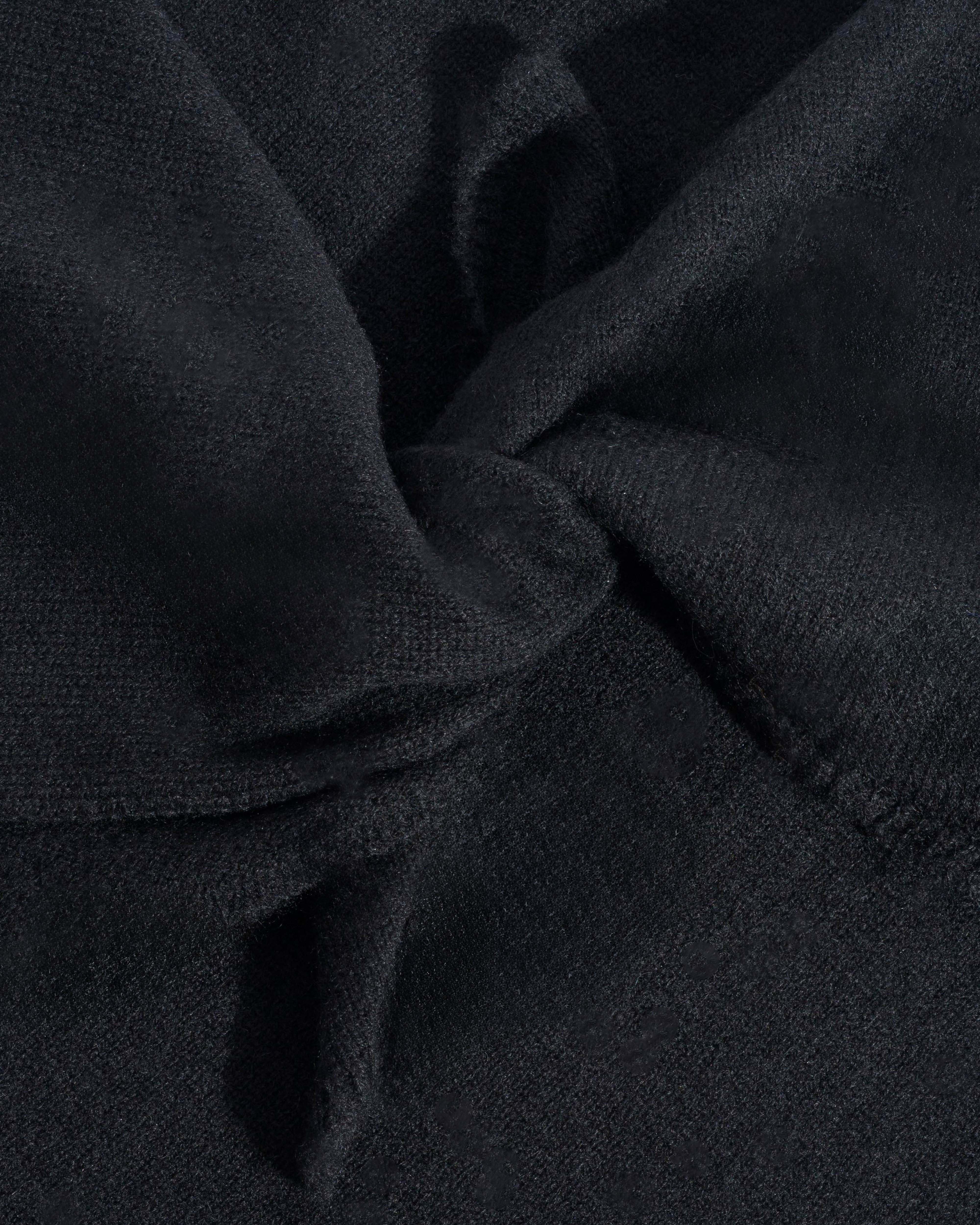 Mira cashmere square scarf 100% cashmere Black - Image 3