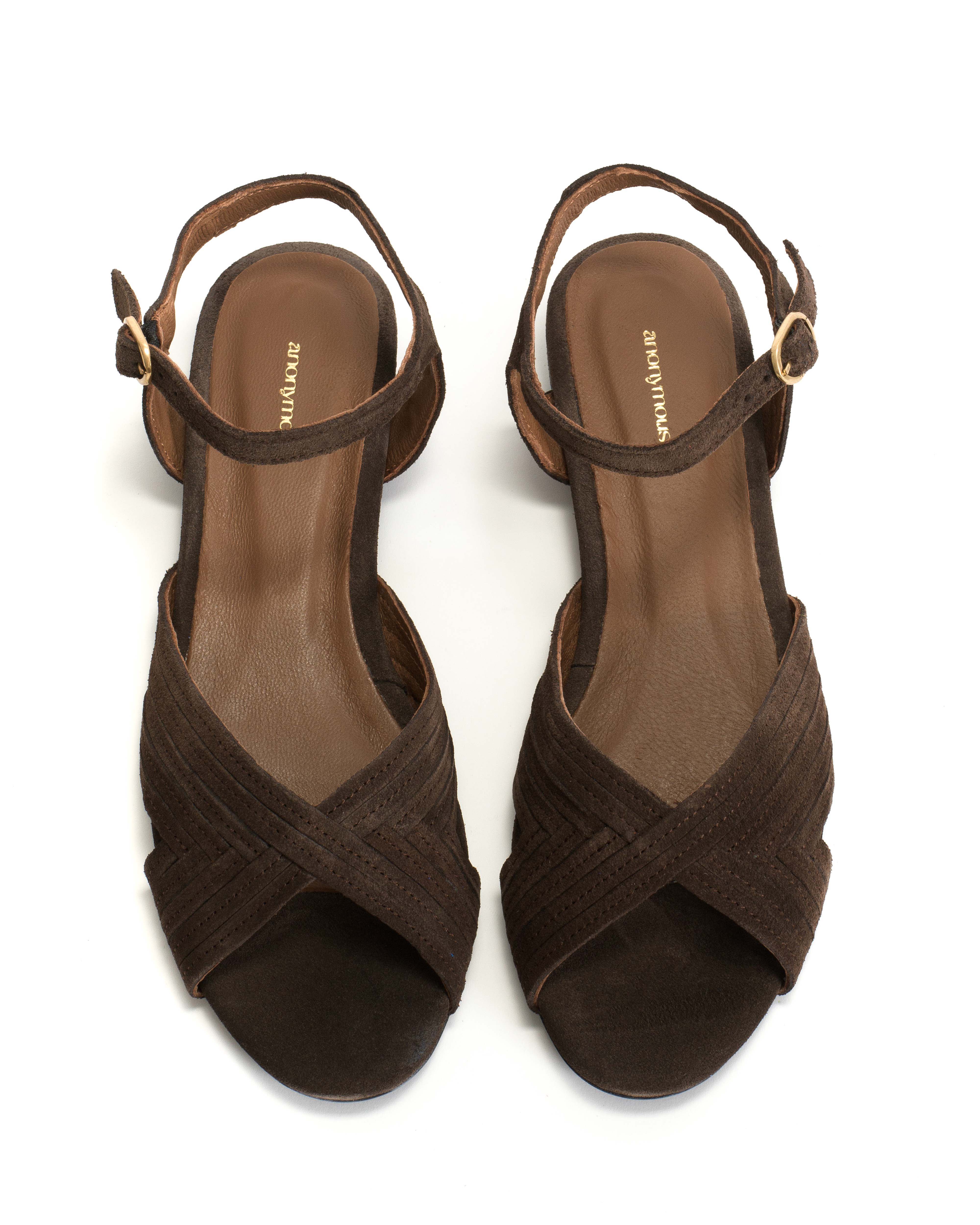 Niabi 10 Calf suede Coffee brown - Image 3
