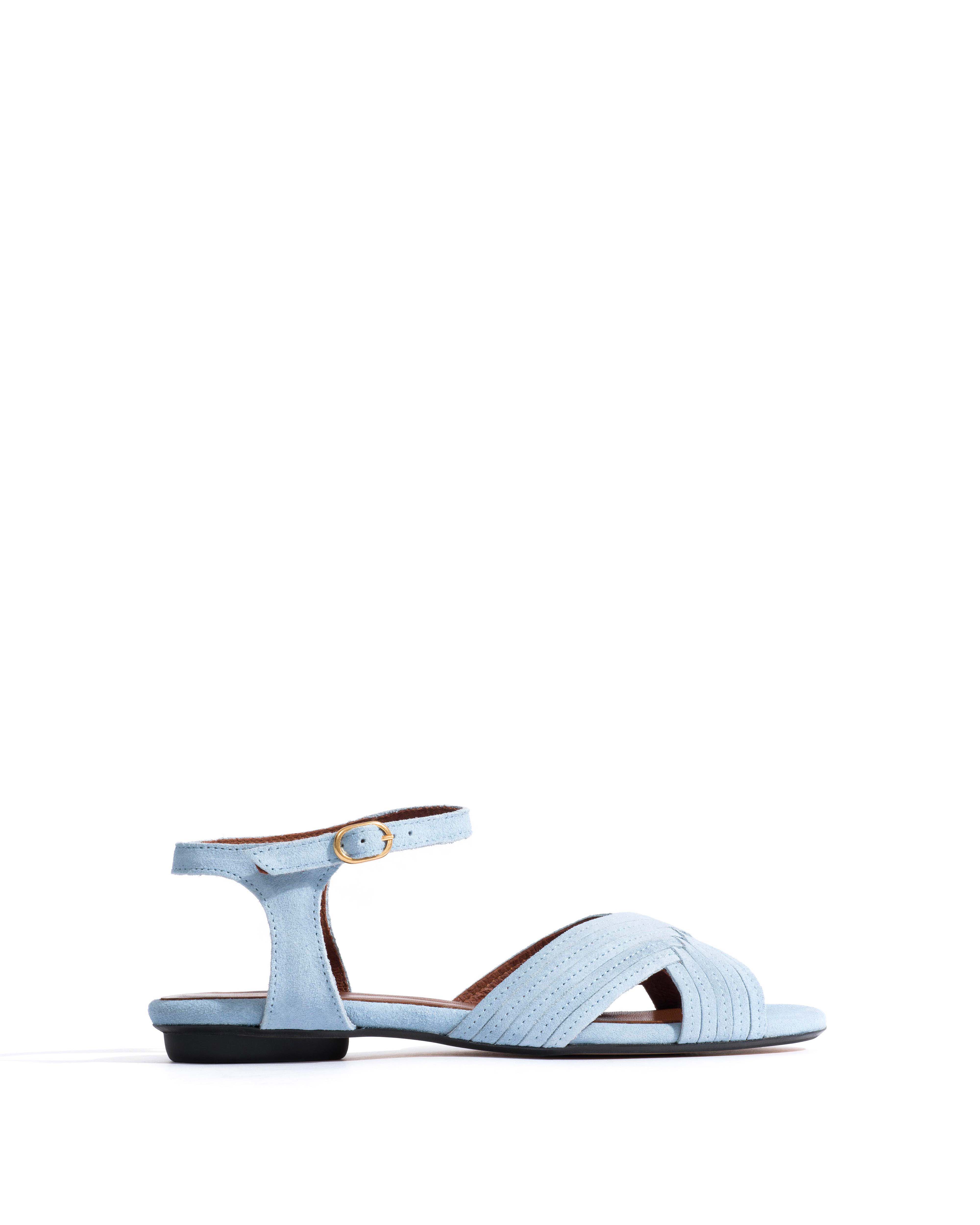 Niabi 10 Calf suede Porcelain blue