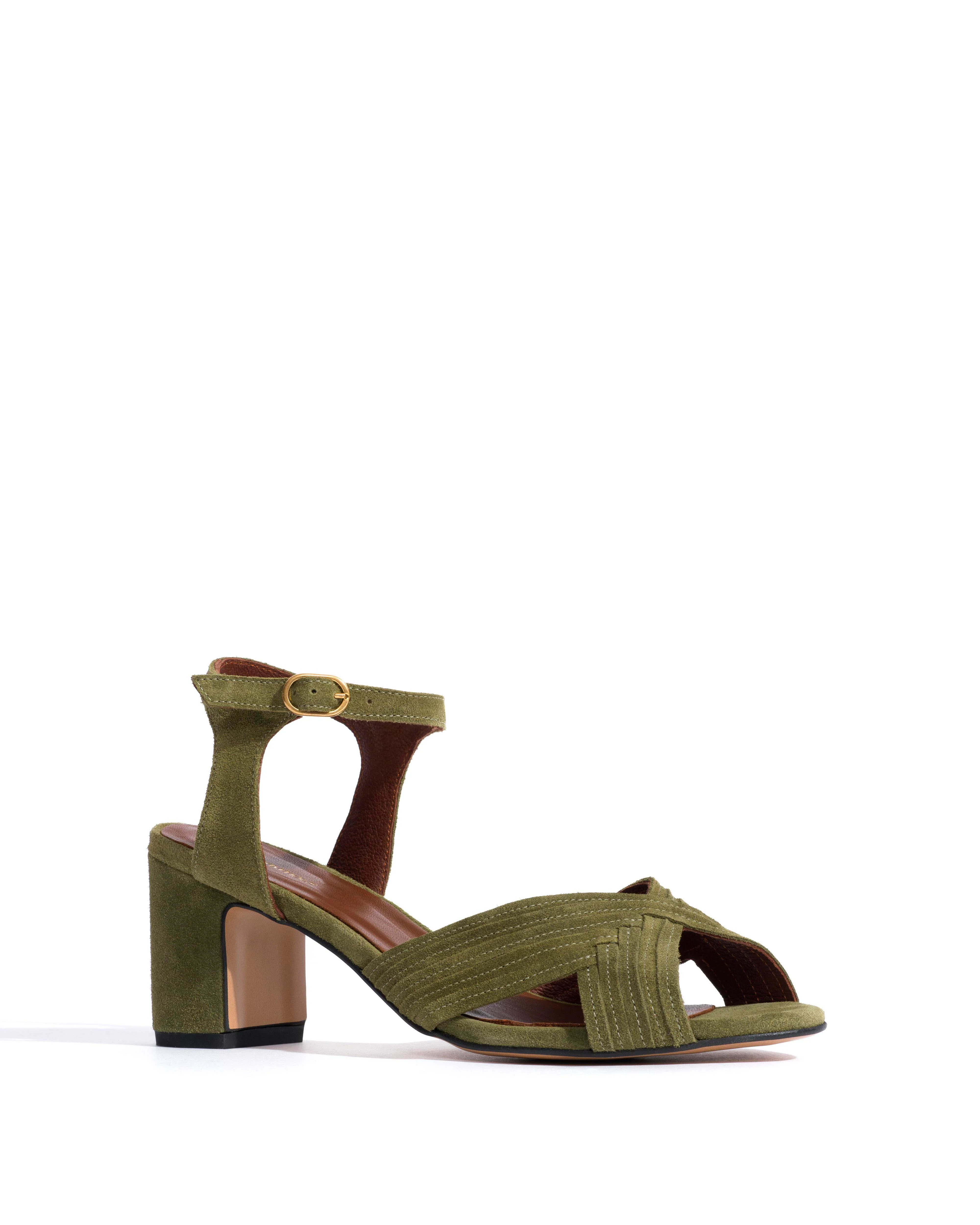 Niabi 50 Calf suede Olive green - Image 2