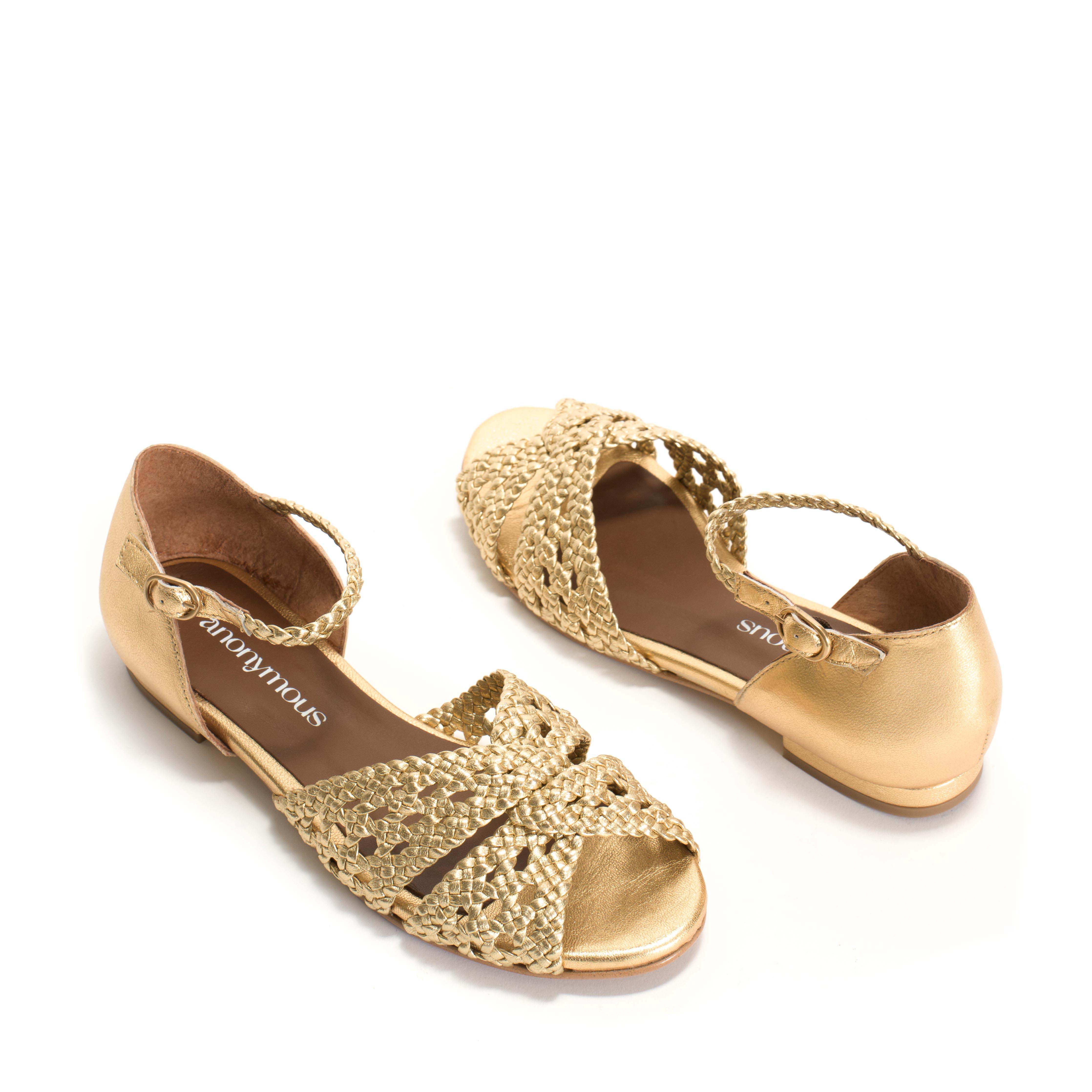 Olina 20 Hand-braided leather Gold - Image 4