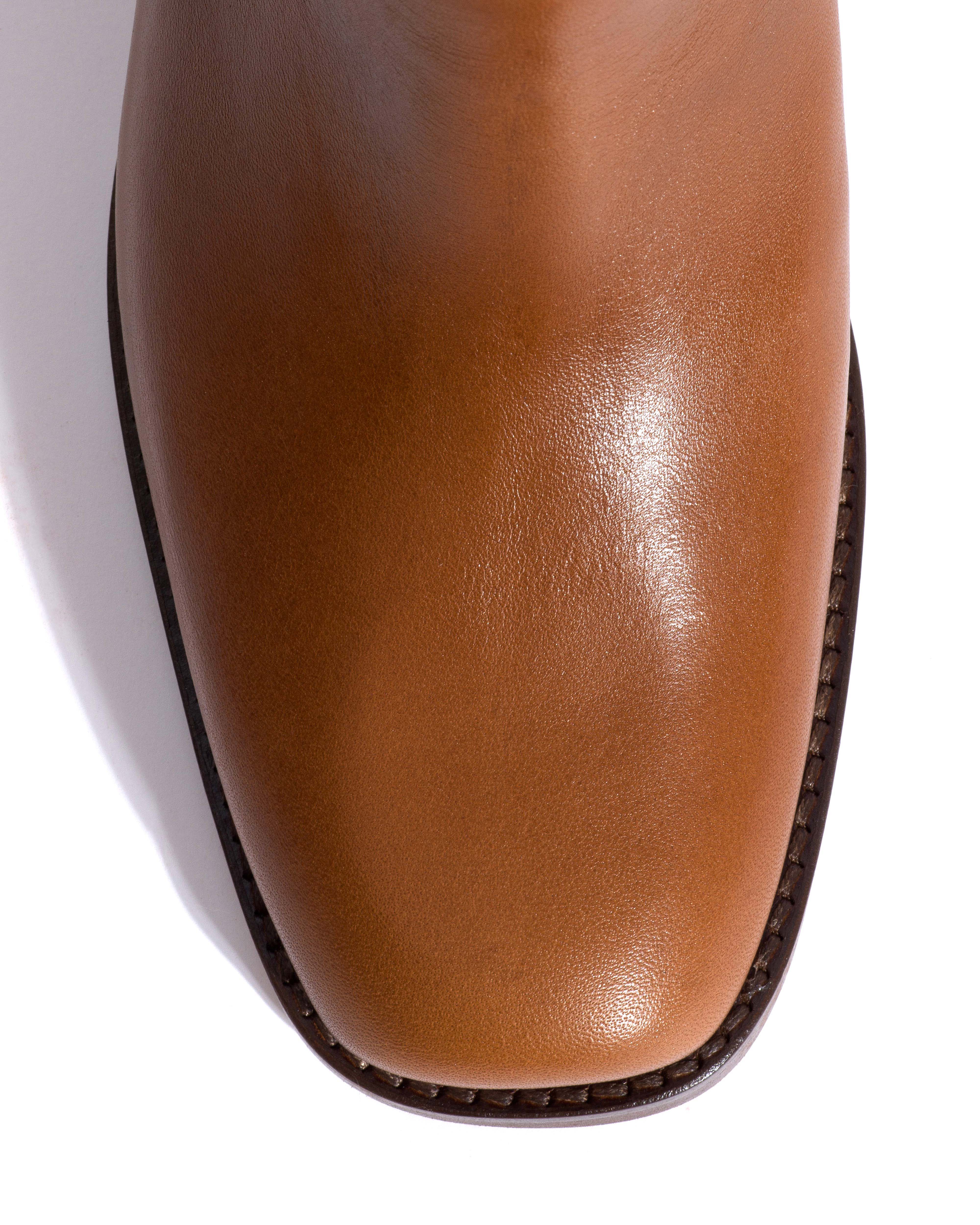 Patricia Vegetal soft calf & suede leather Cinnamon & chocolate - Image 6