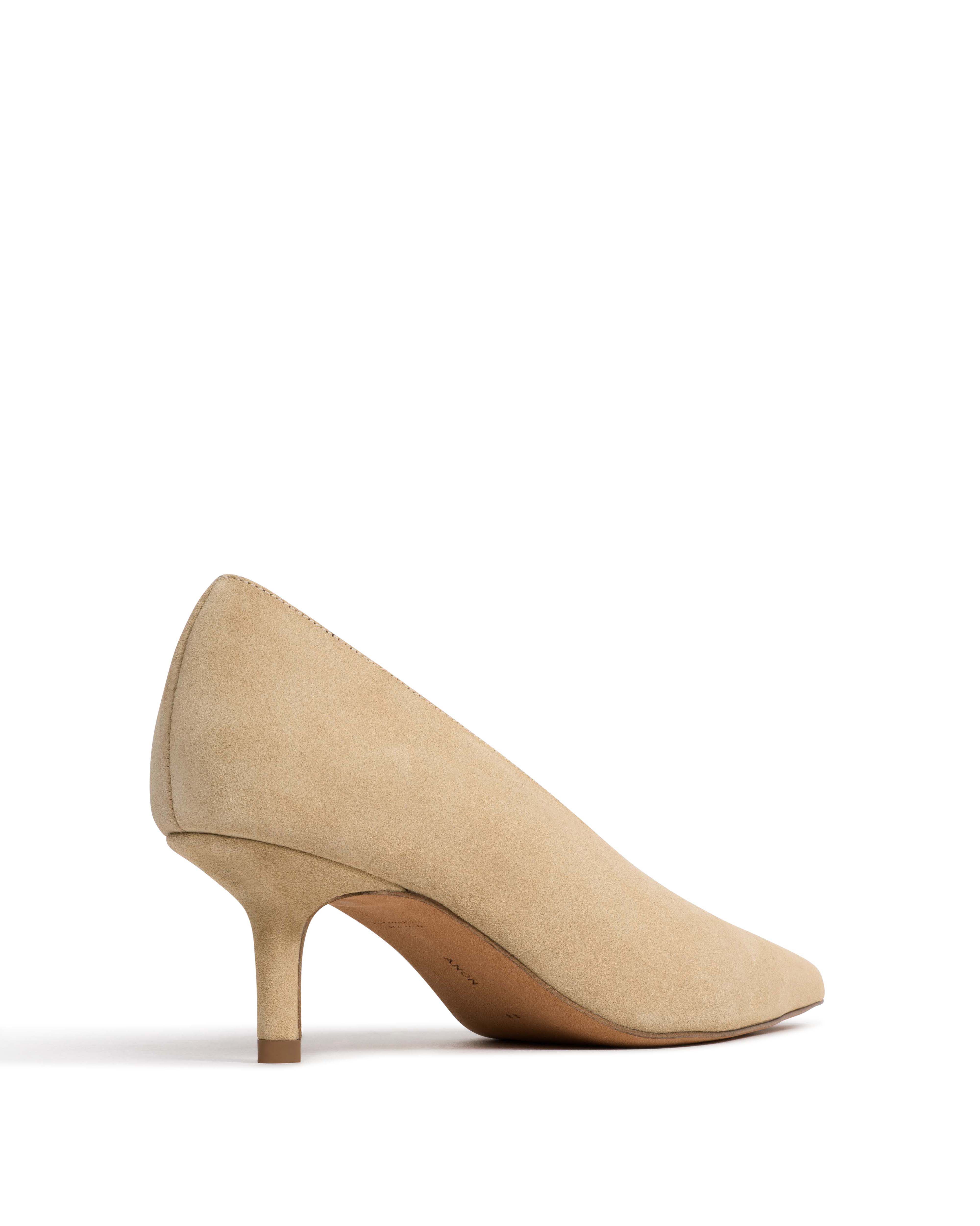 Phia 55 pin Calf suede Creamy sand - Image 3