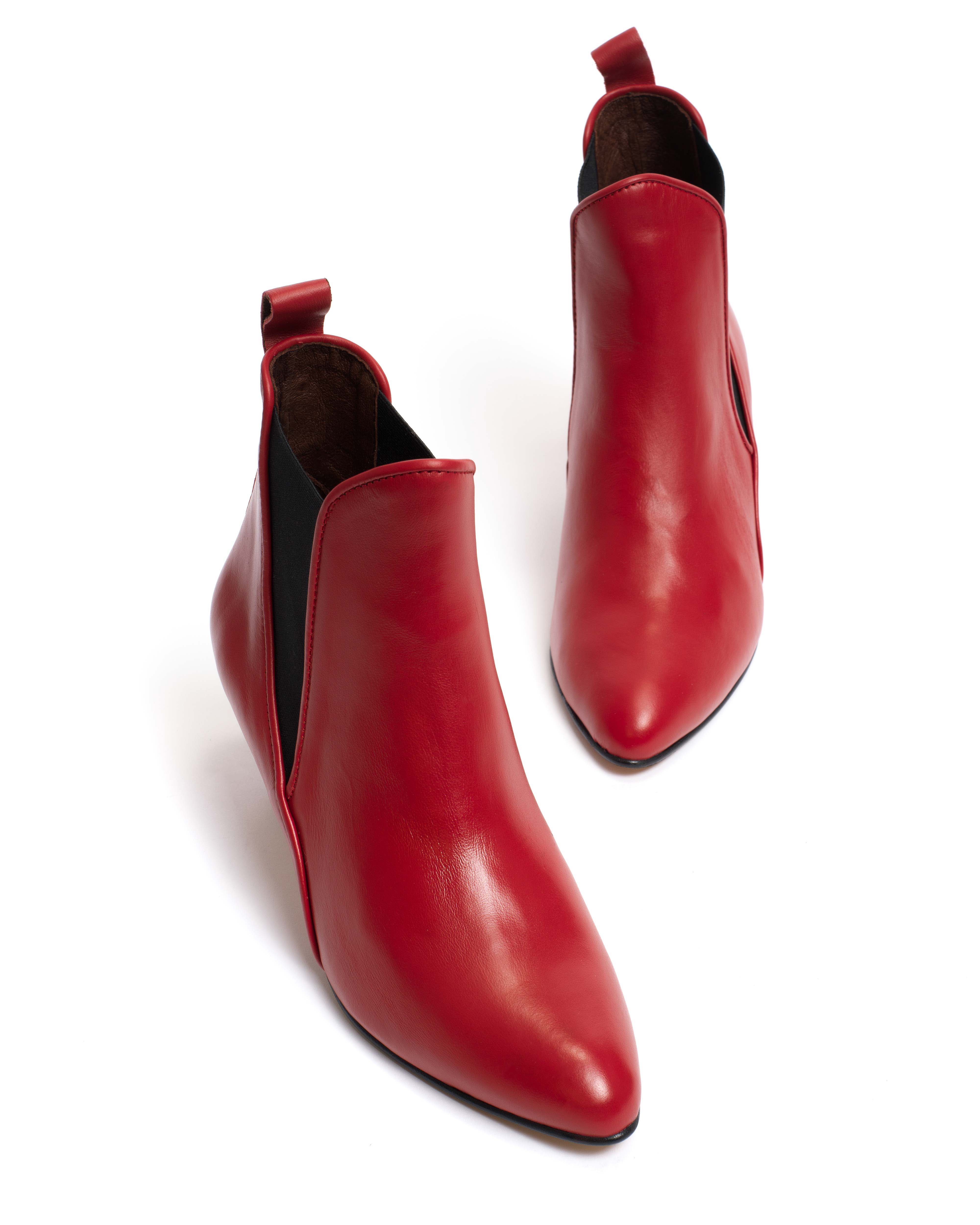 Rikley Soft calf Ruby red - Image 5