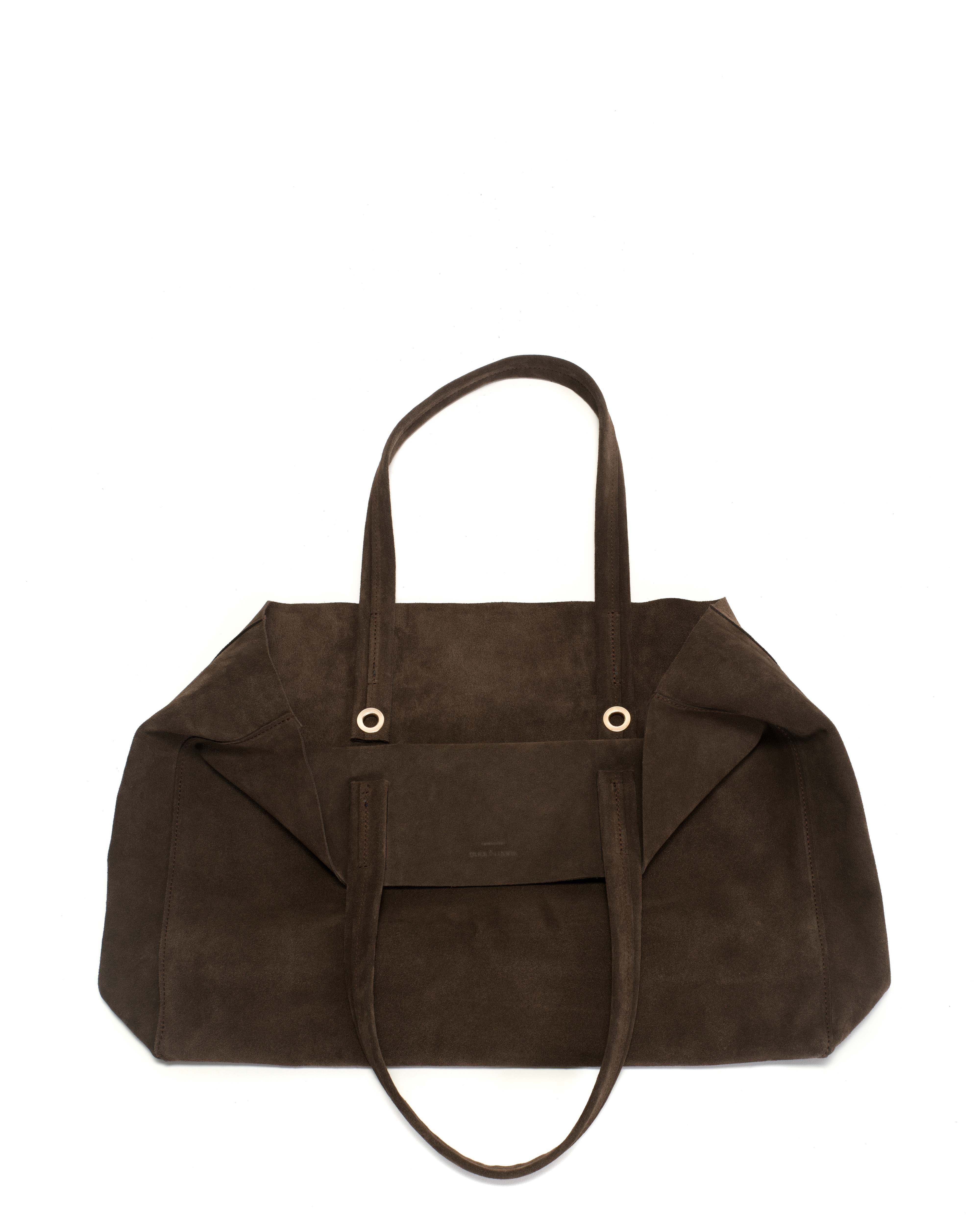Ruba shopper Calf suede Coffee brown - Image 3