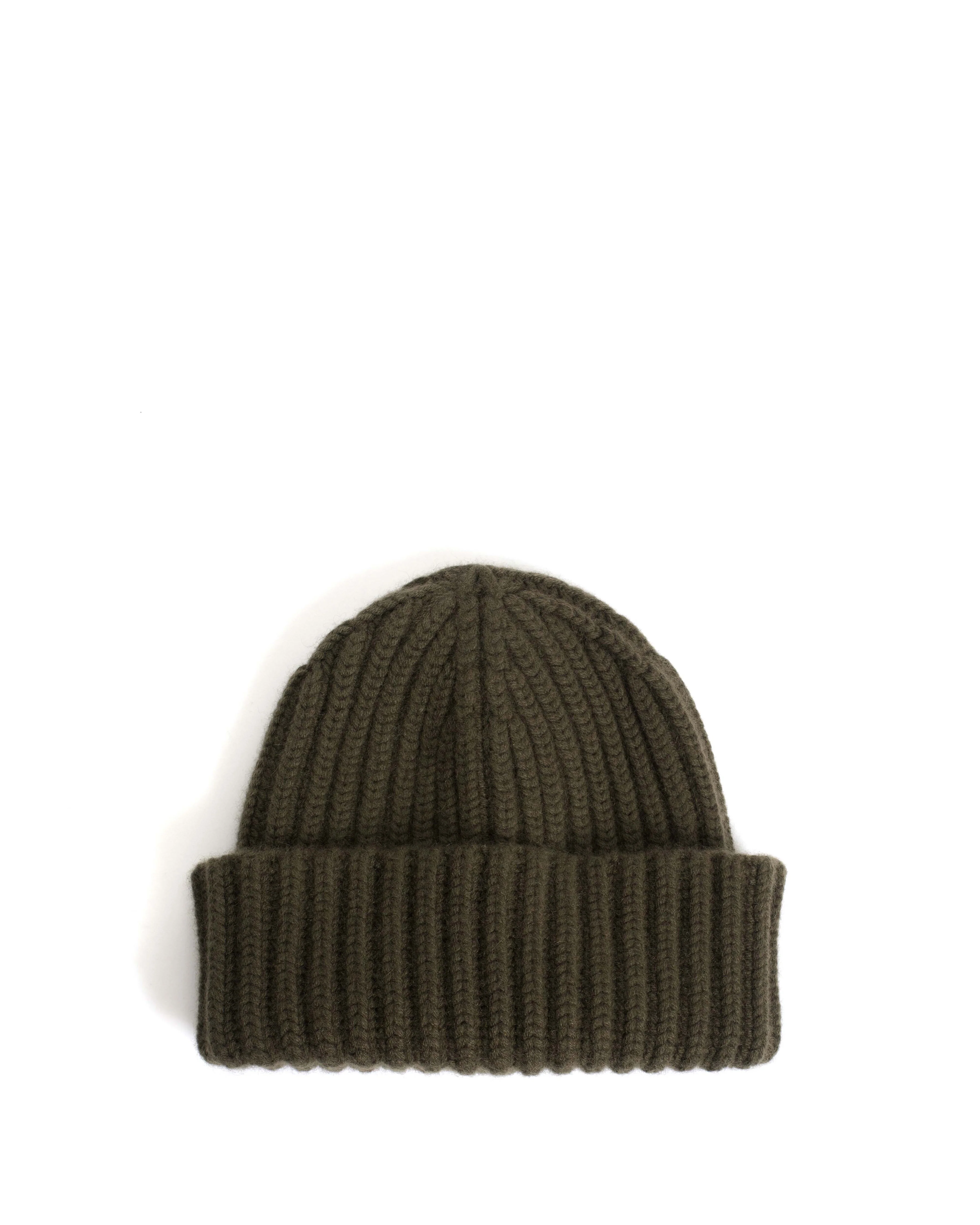 Sandra beanie 100% cashmere Olive green - Image 2