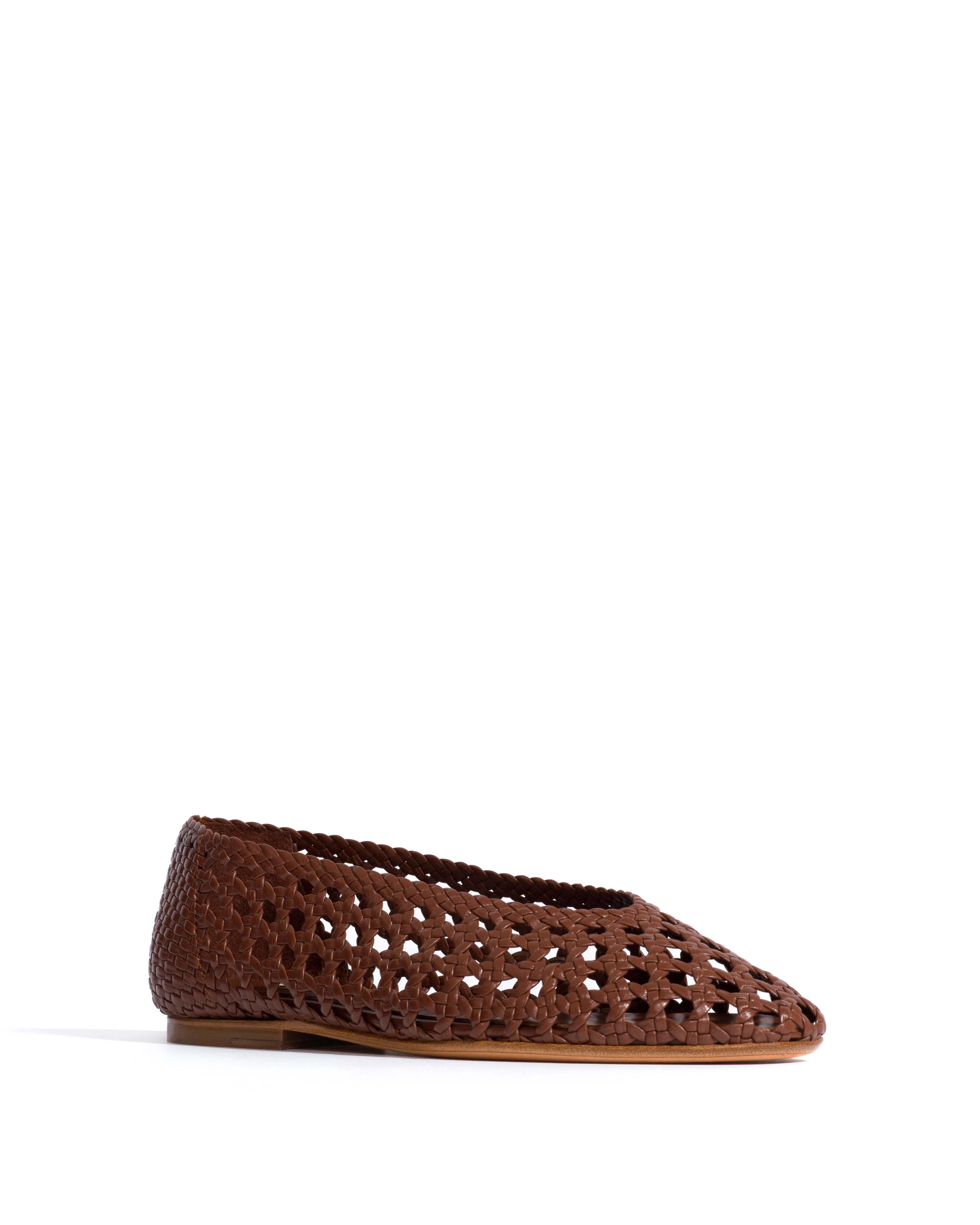 Sessi 10 hand-braided Hand-braided leather Chocolate - Image 2