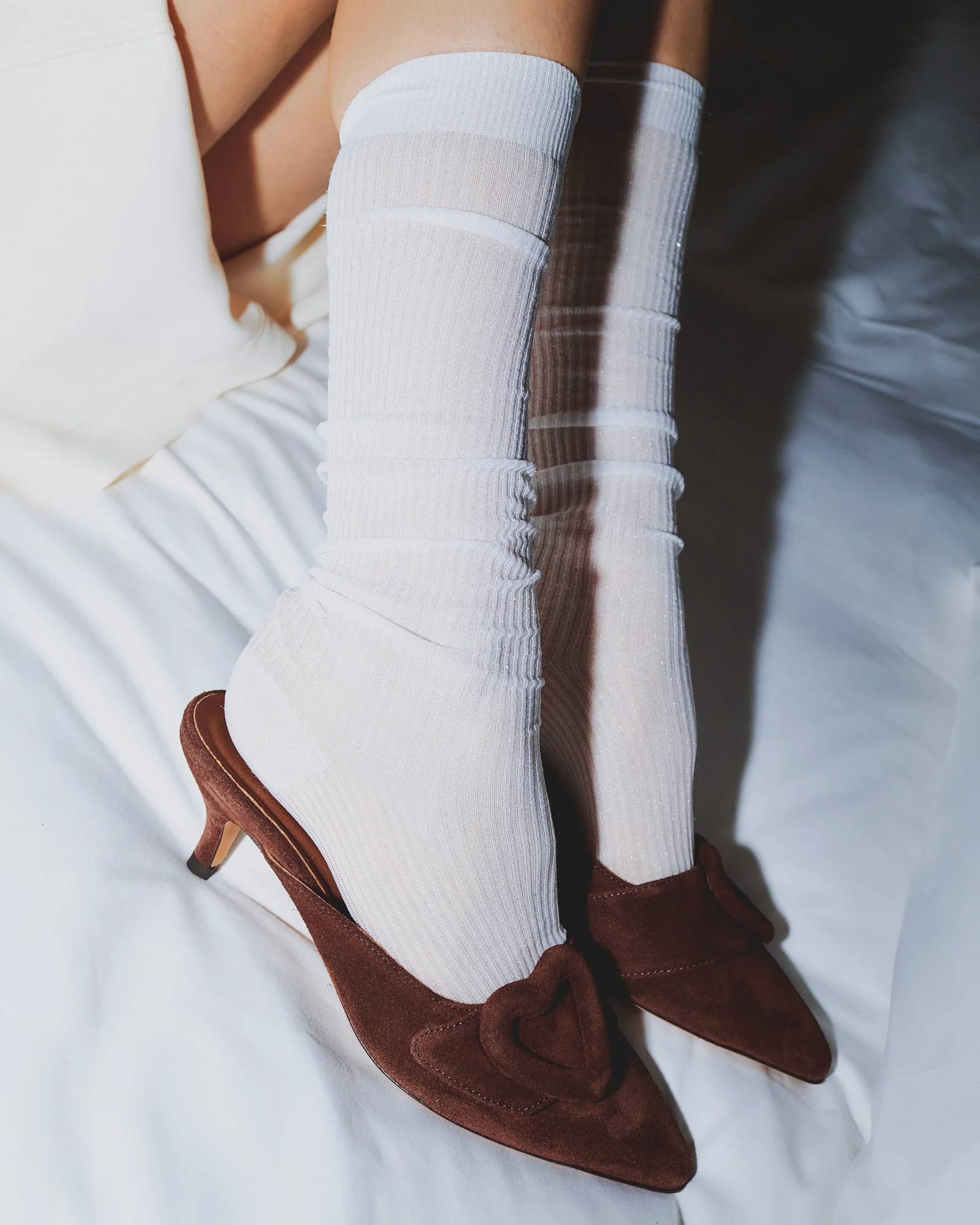 Shila 50 kitten Calf suede Chocolate - Image 3