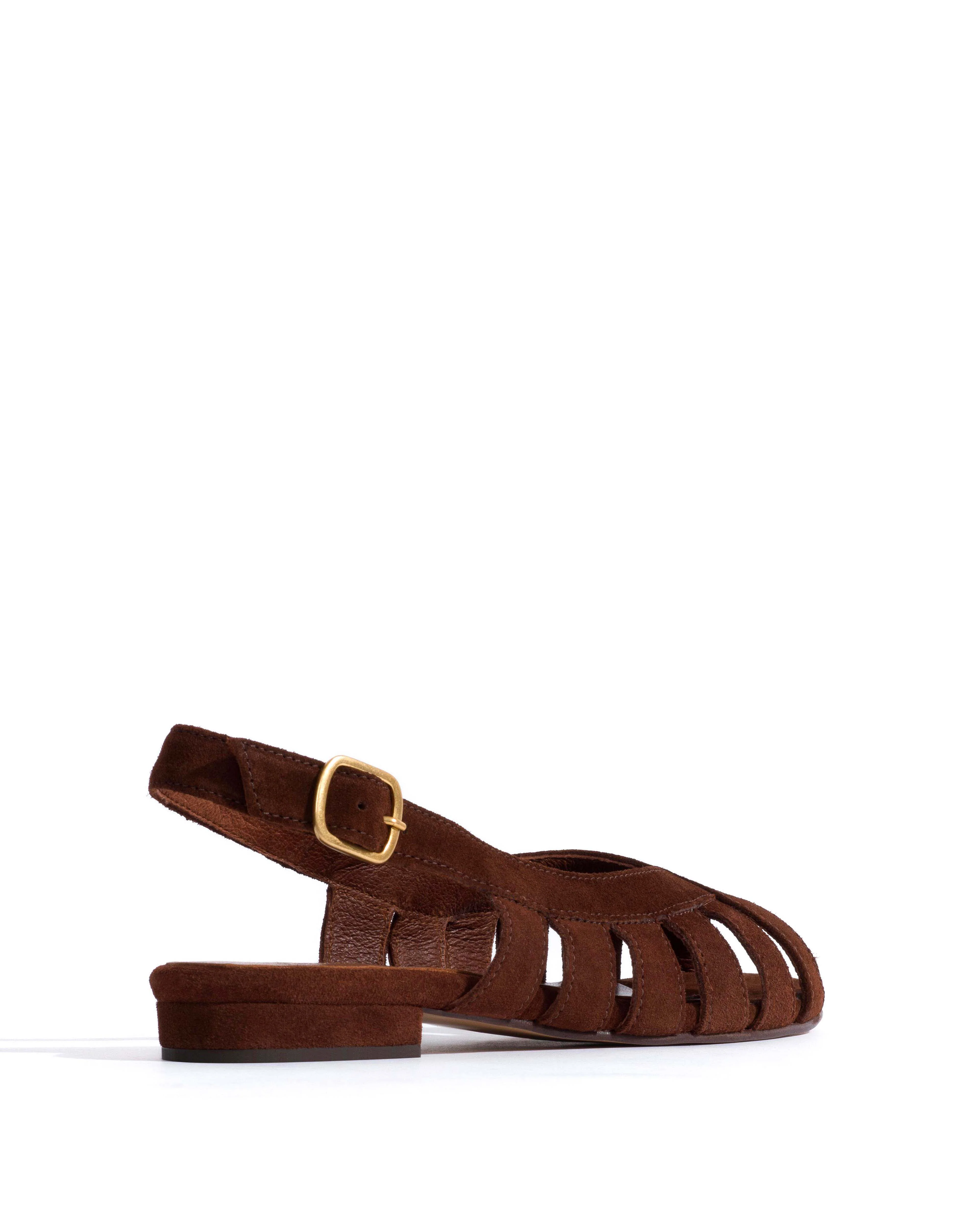 Sophie 20 Calf suede Chocolate - Image 3