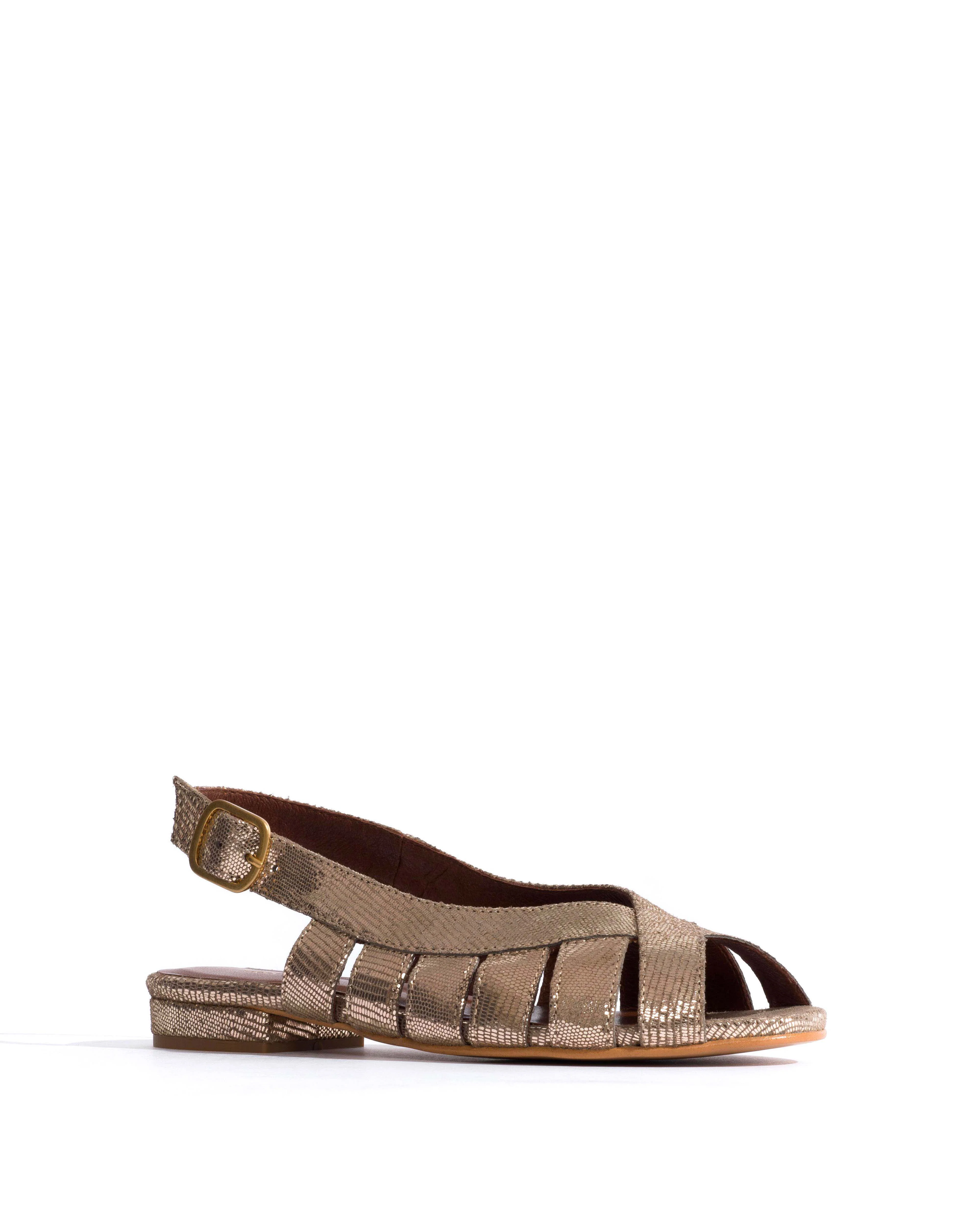 Sophie 20 Lizard metallic goat Vintage champagne - Image 2