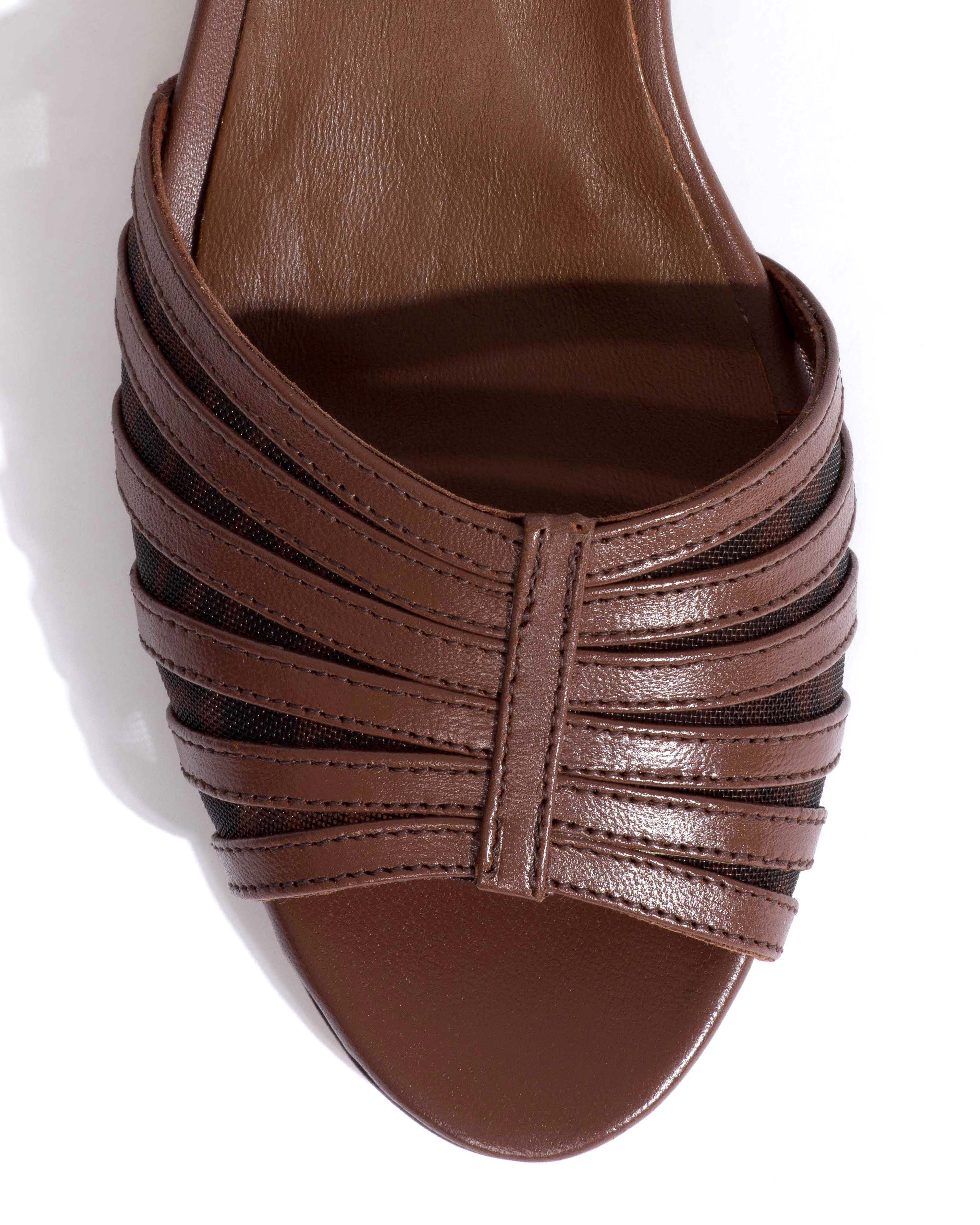 Tangie mesh Shiny lamb & mesh Chocolate & leopard - Image 5