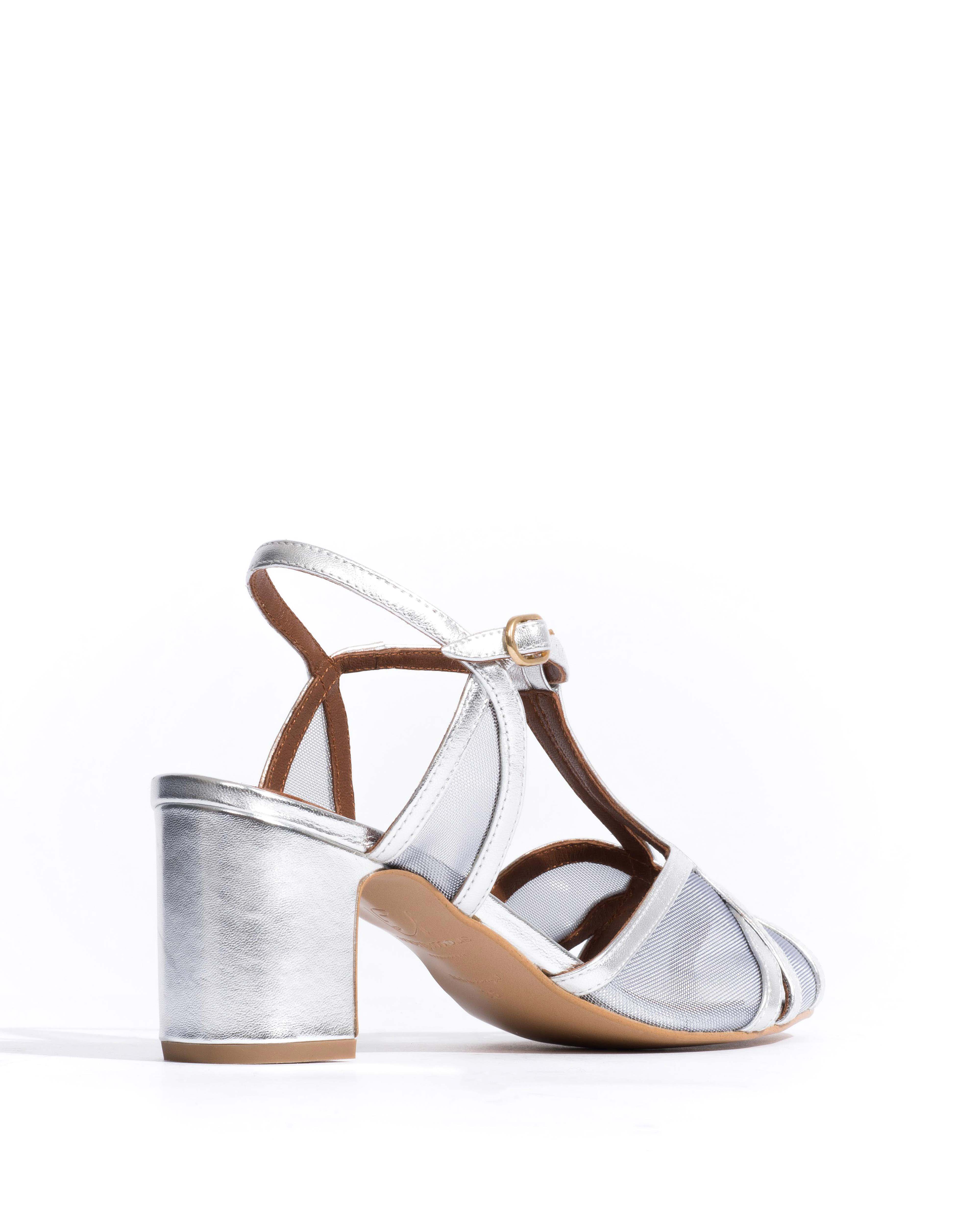 Therese 55 mesh Metallic goat & mesh Silver - Image 3