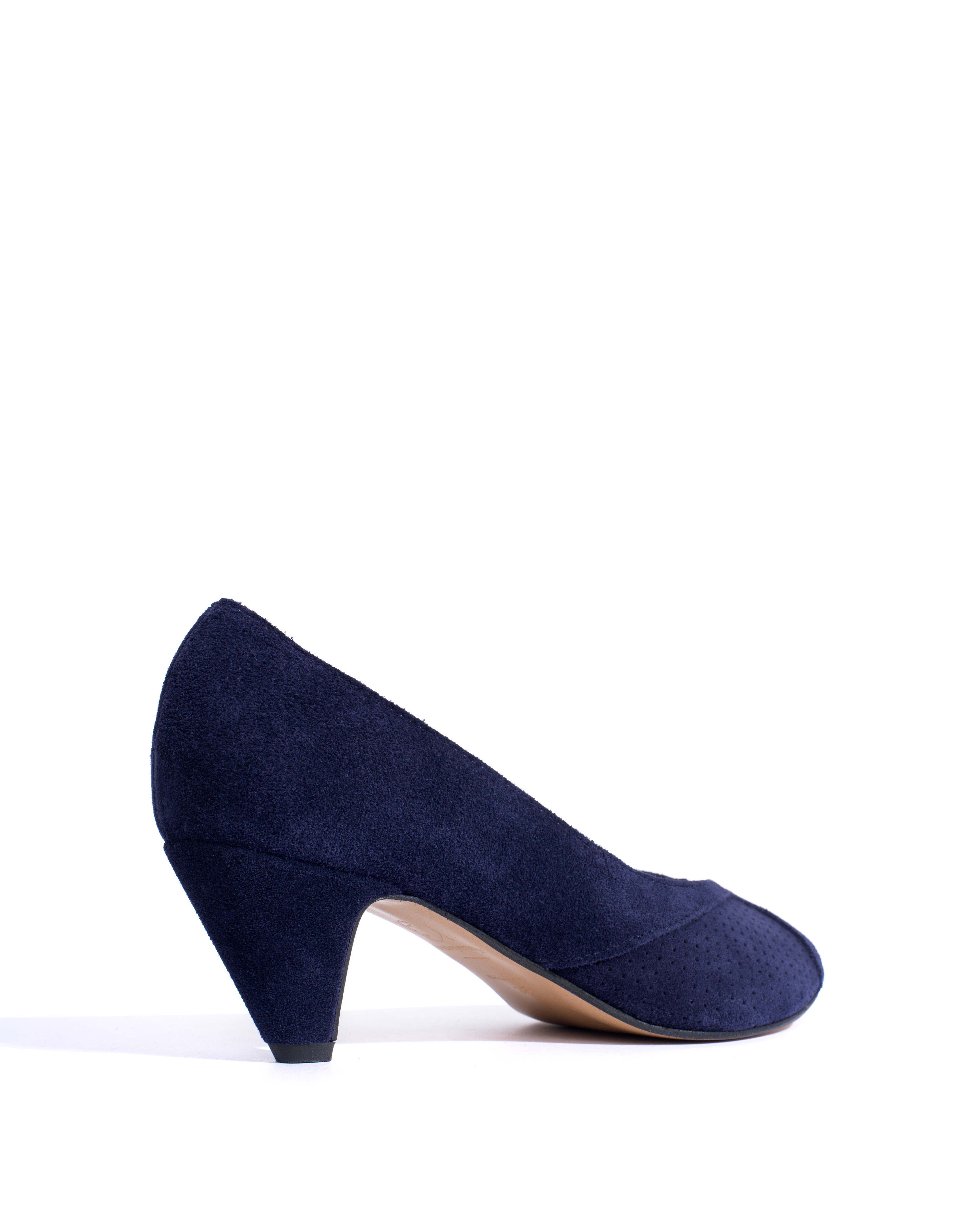Tiffany stiletto Calf suede Ink blue - Image 3