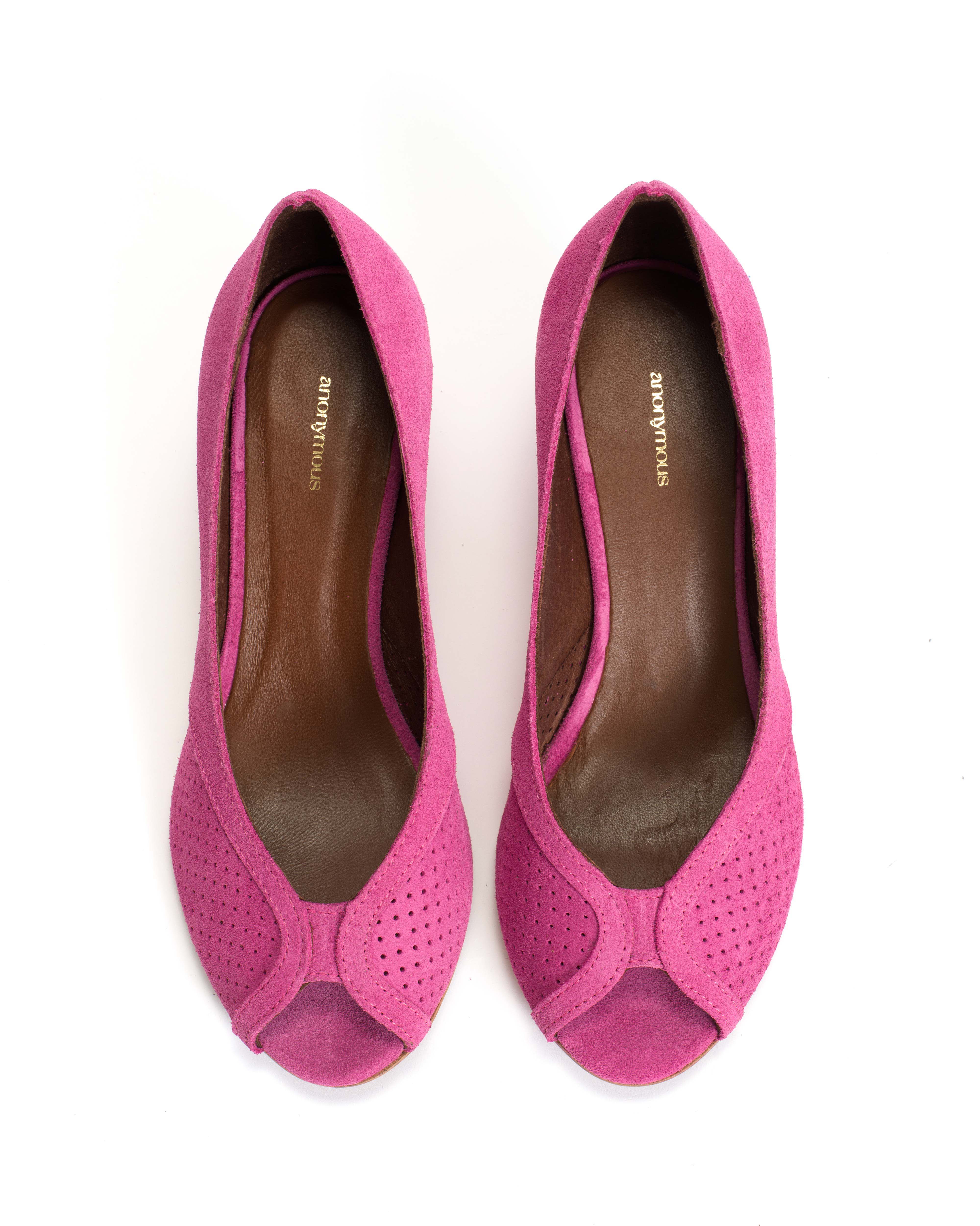 Tiffany stiletto Calf suede Raspberry sorbet - Image 3