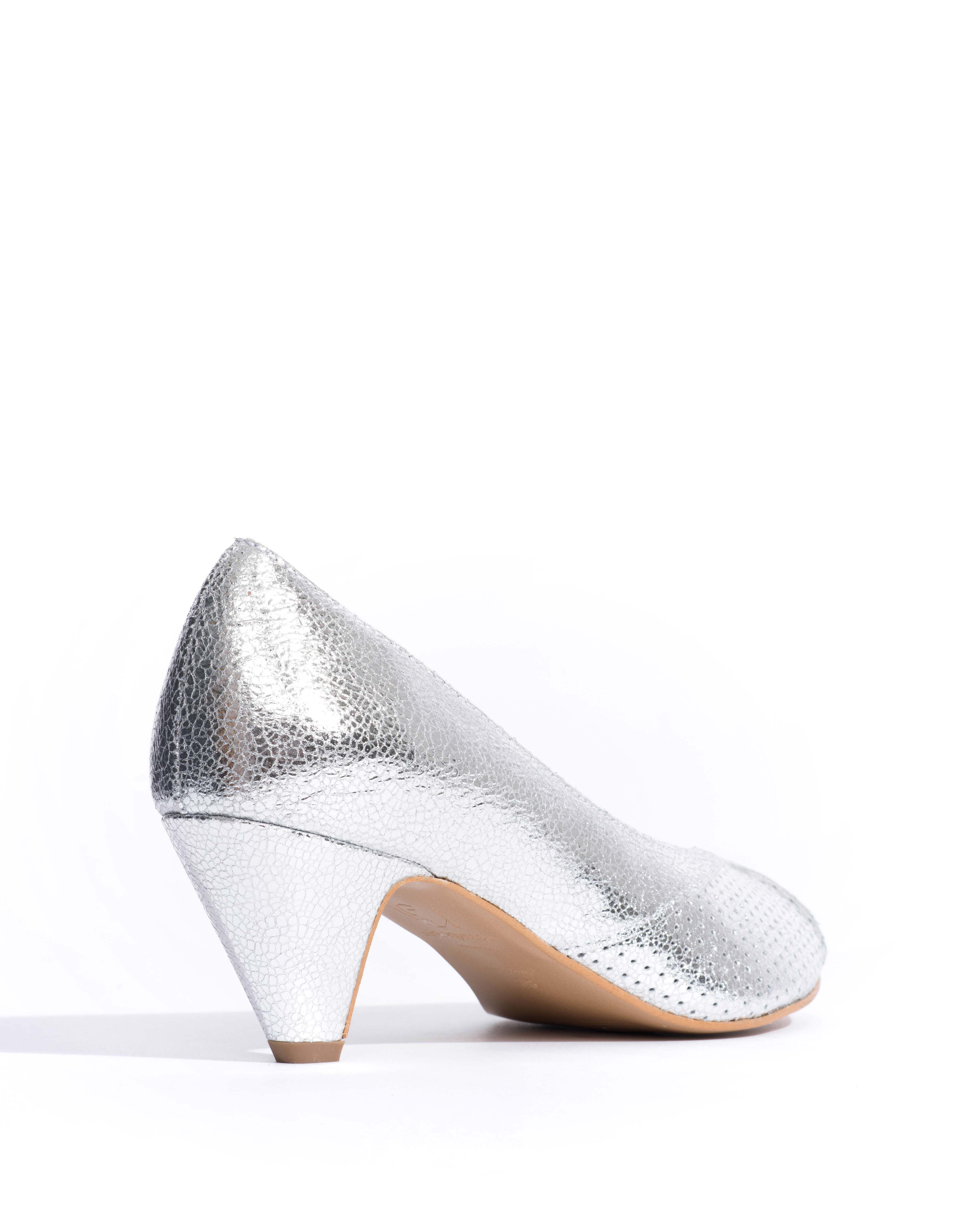 Tiffany stiletto Crackled metallic goat Silver - Image 3