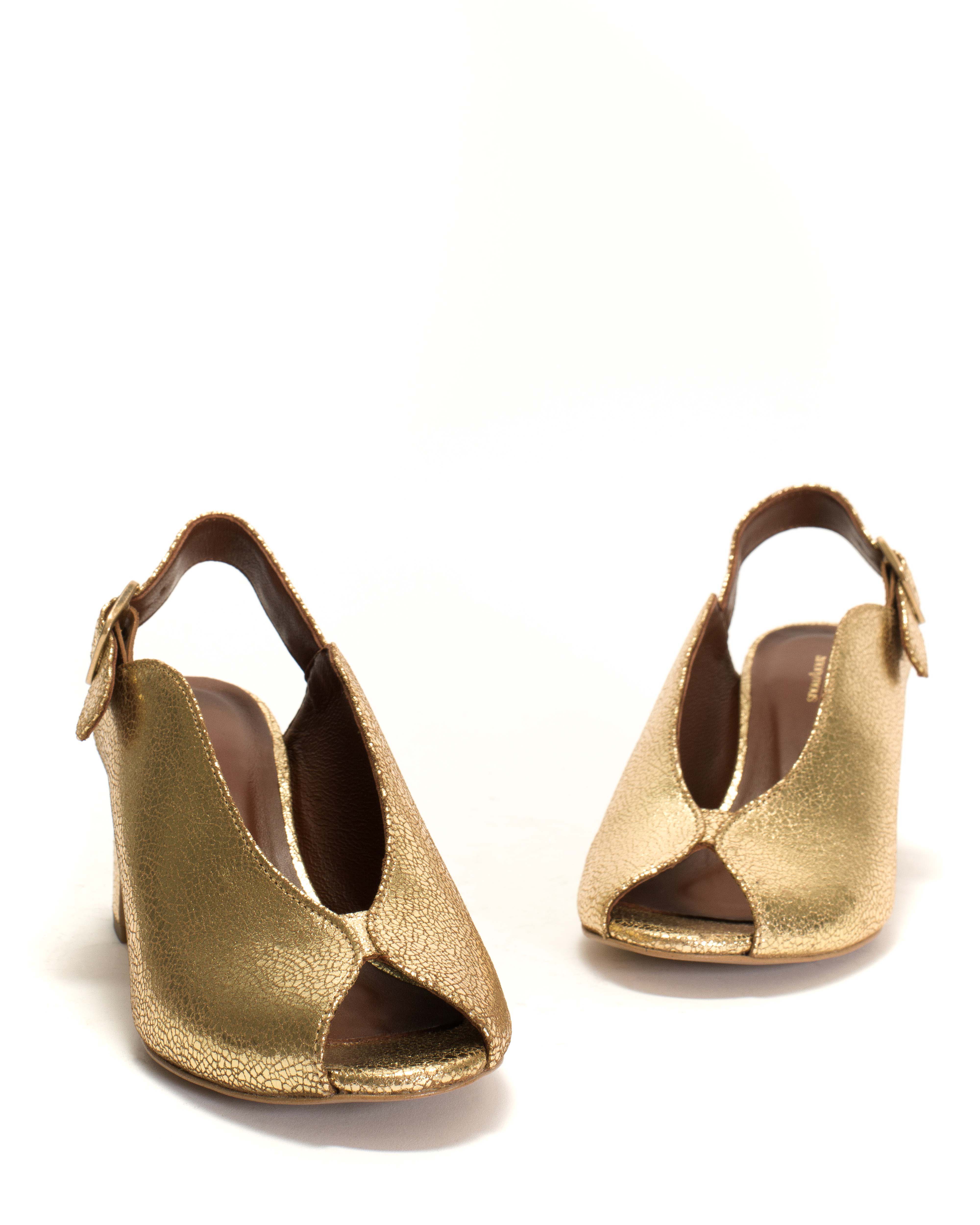 Trisia Crackled metallic goat Gold - Image 5