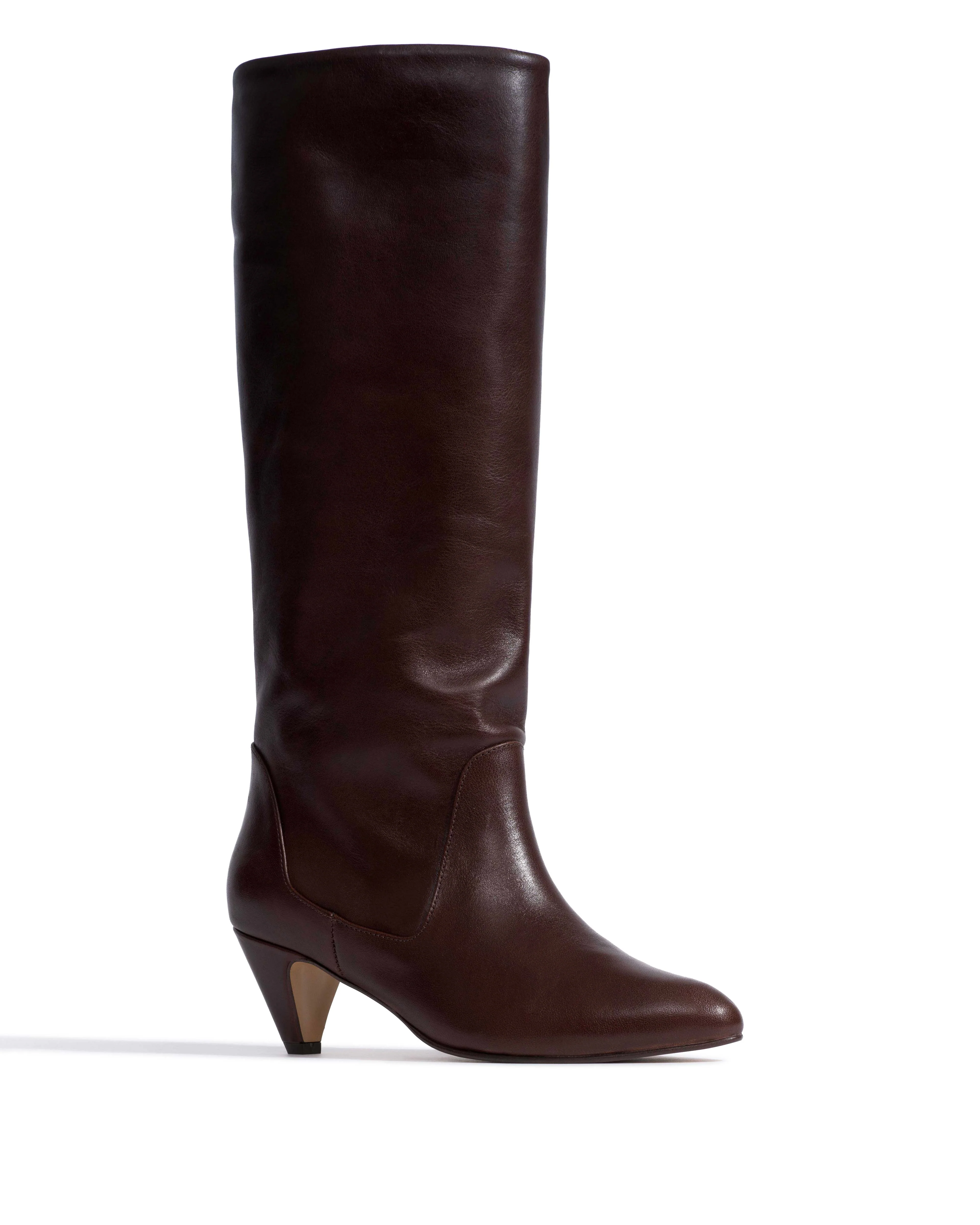 Valle 50 stiletto Vegetal soft calf Coffee brown - Image 2