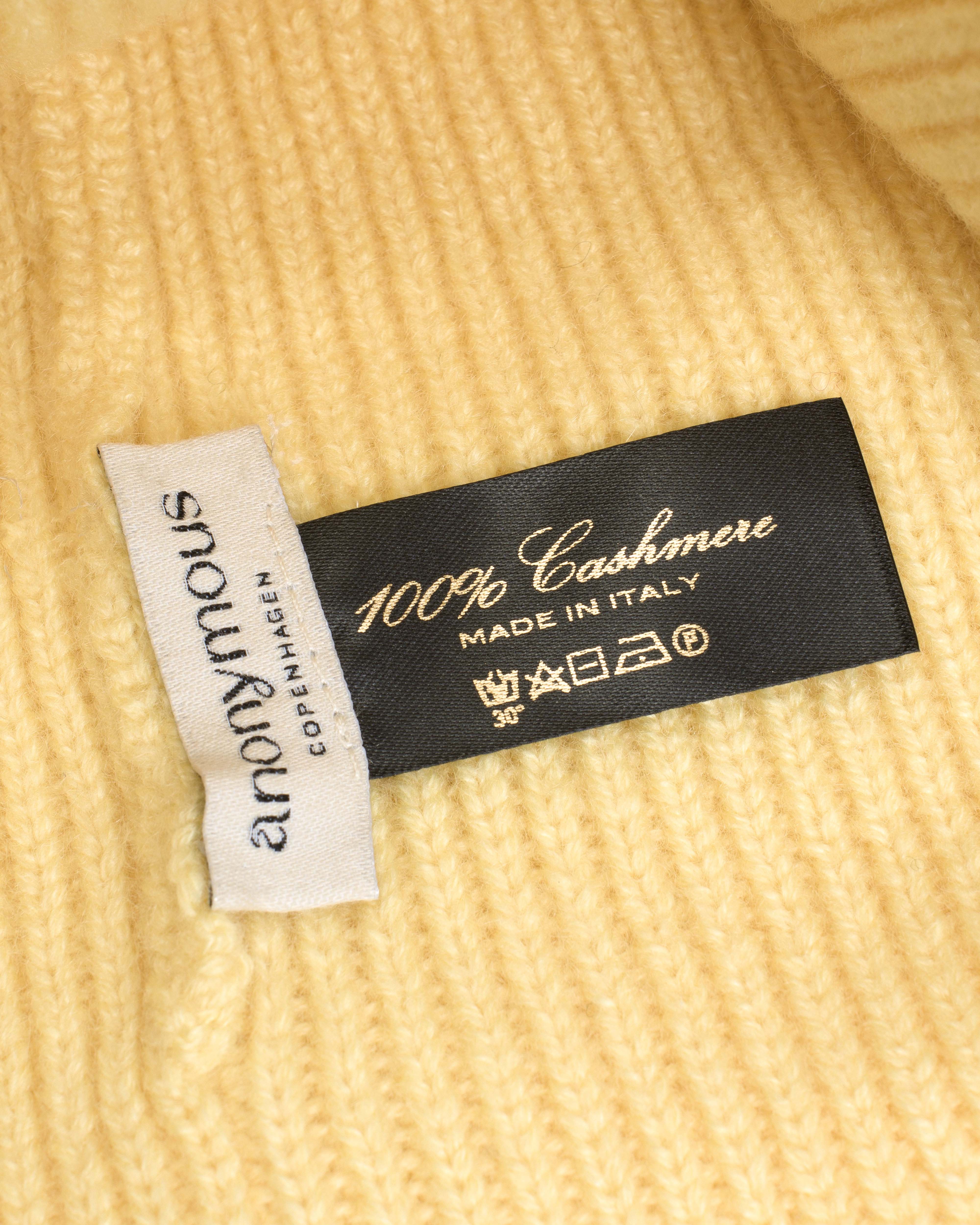Vinni beanie 100% cashmere Pineapple ice - Image 4