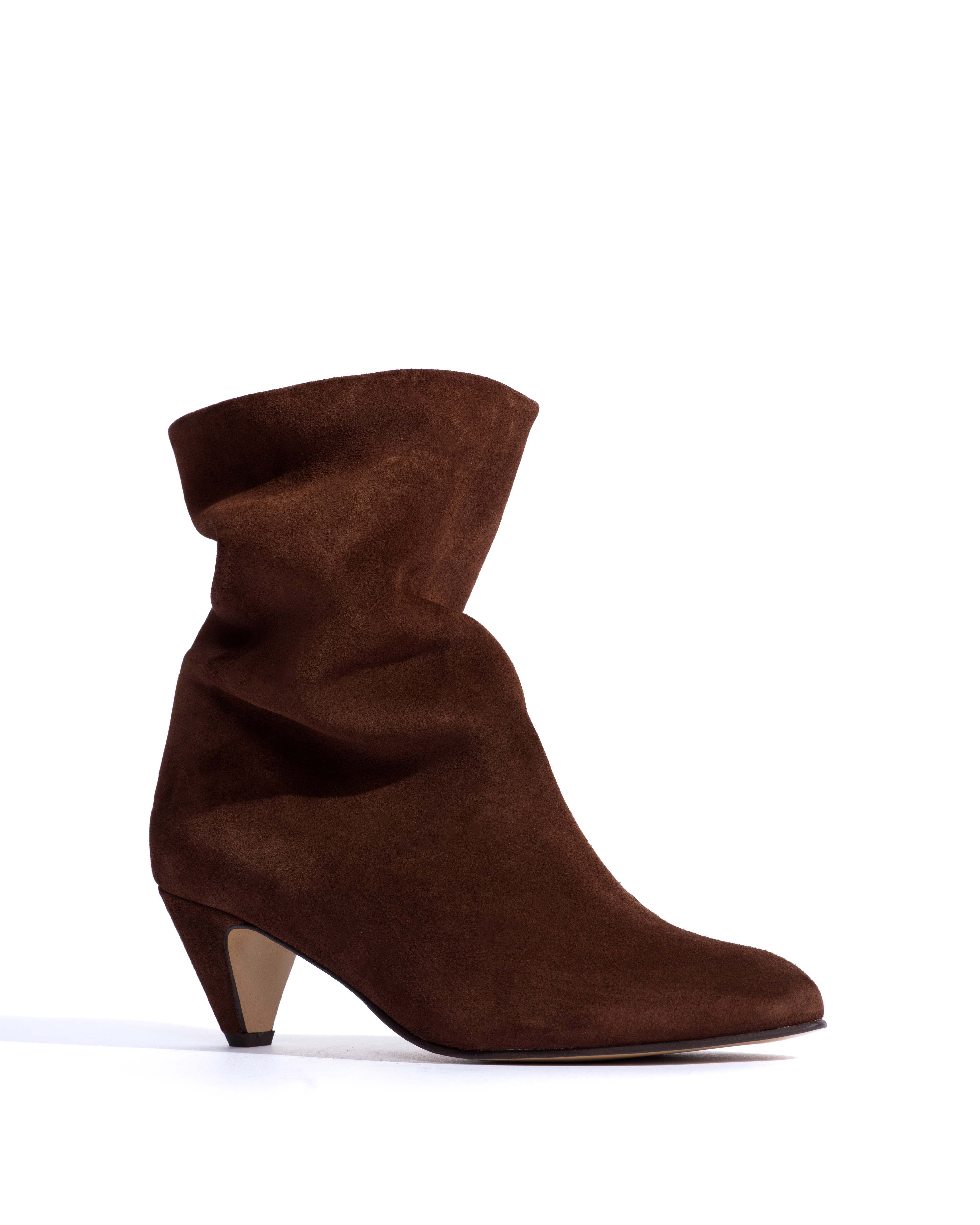 Vully 50 stiletto Calf suede Chocolate - Image 2