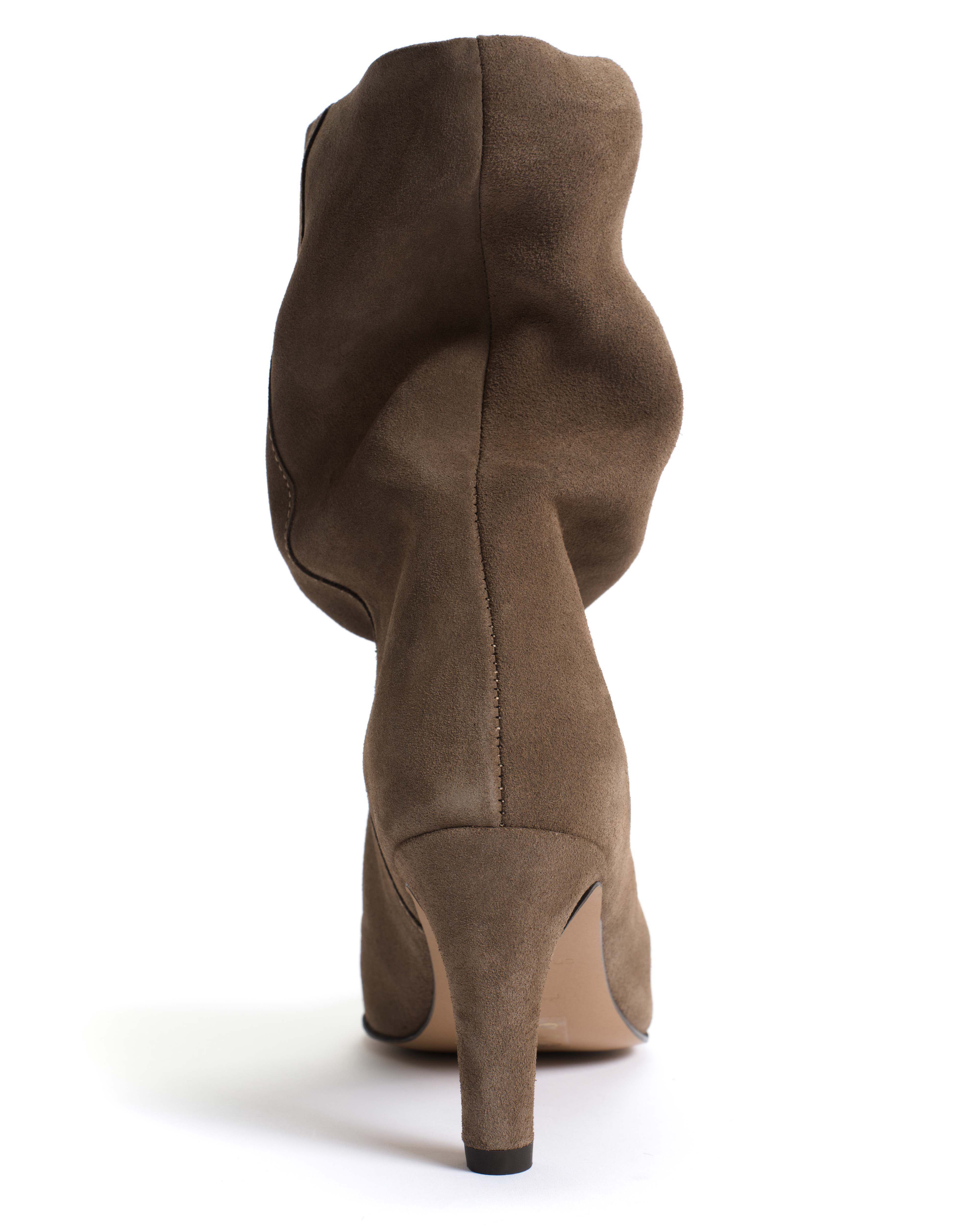 Vully 75 stiletto Calf suede Dark taupe - Image 7
